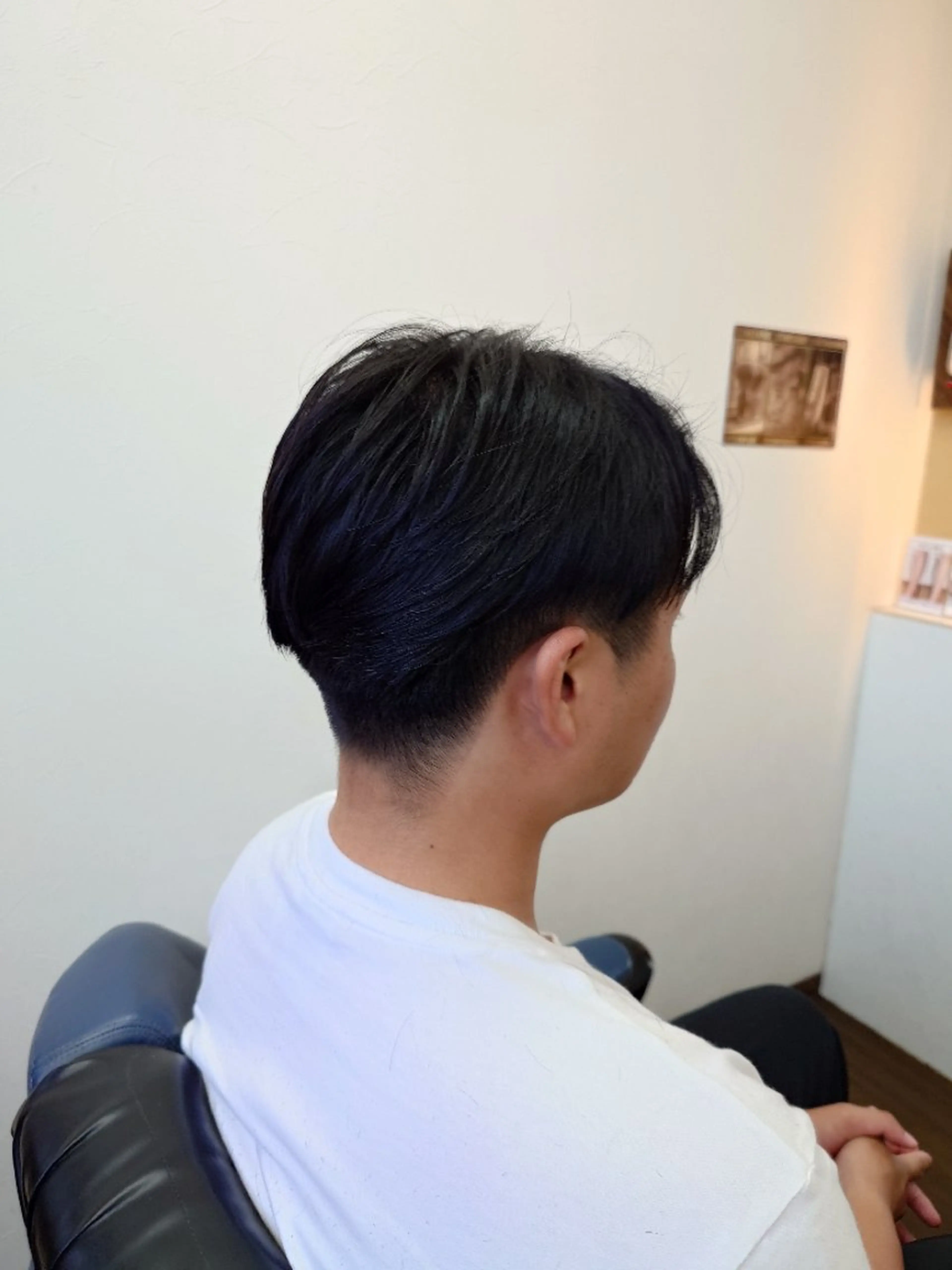 ミディアム 学生 ヘアーサロンカズミ所属・たけと/フェード フェザーパーマのヘアスタイル