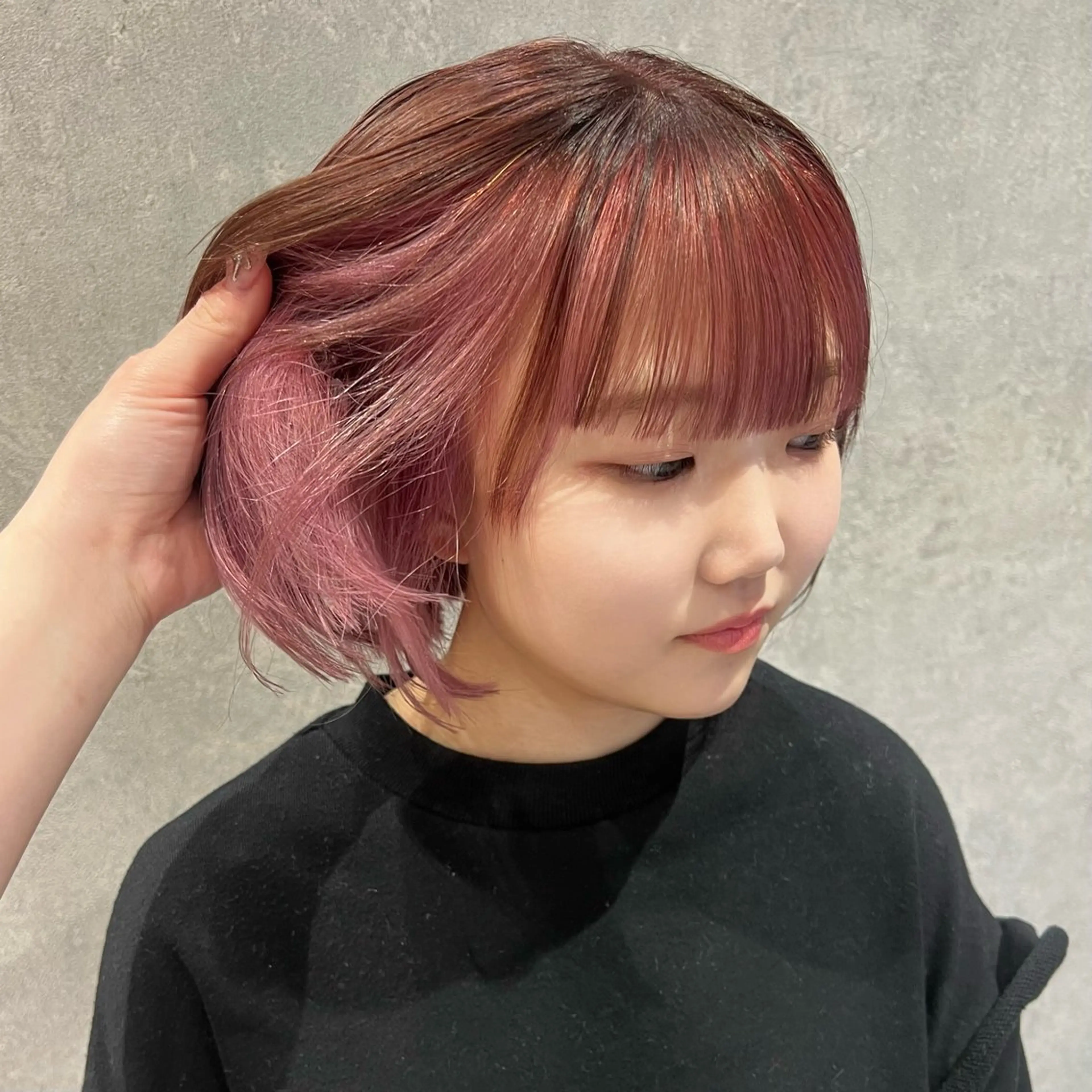 ミディアム AI TOKYO　S所属・mizuki 【韓国レイヤー】のヘアスタイル