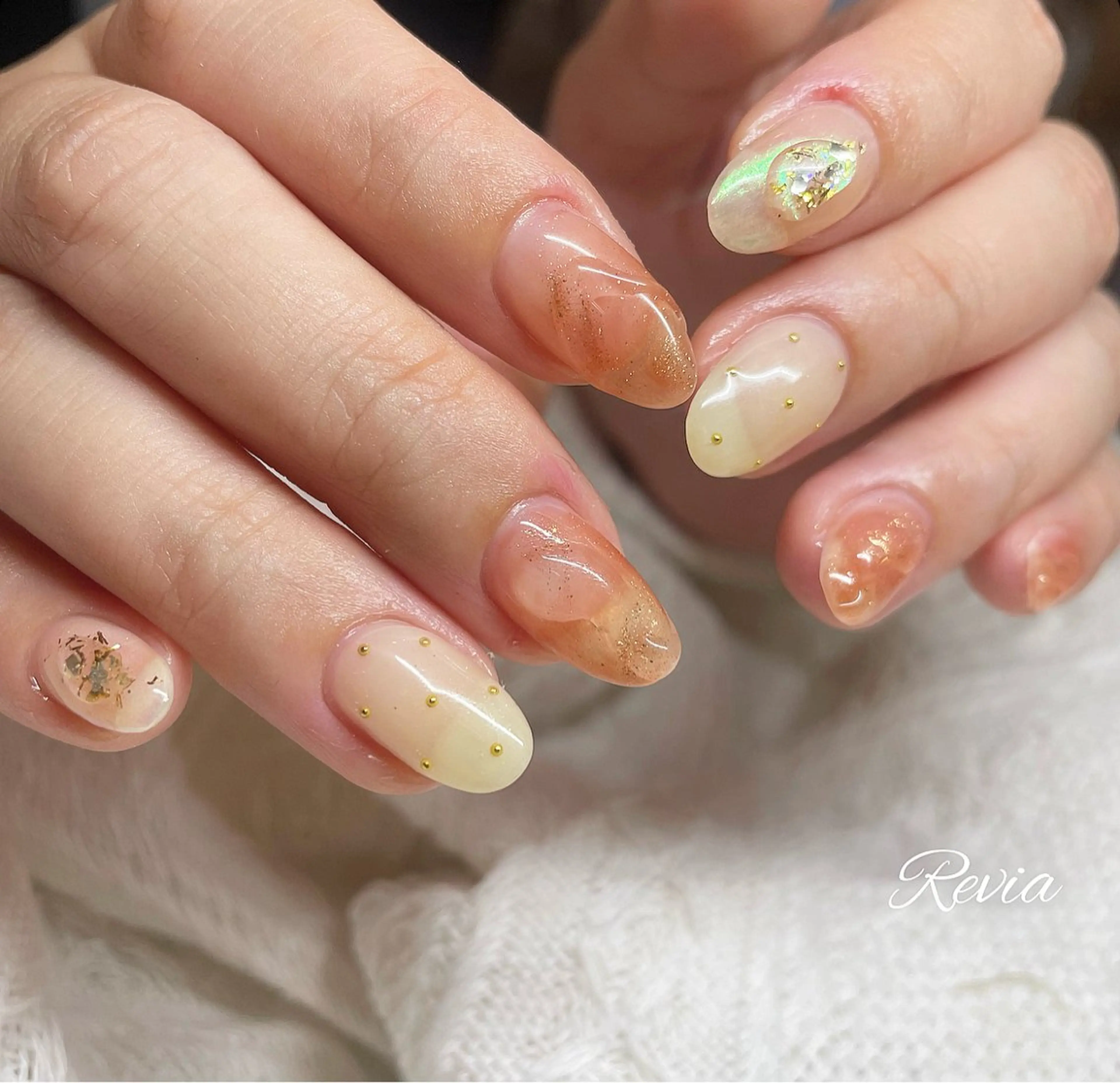 ネイル ハンドネイル revia所属・ERI Nailistのネイルデザイン