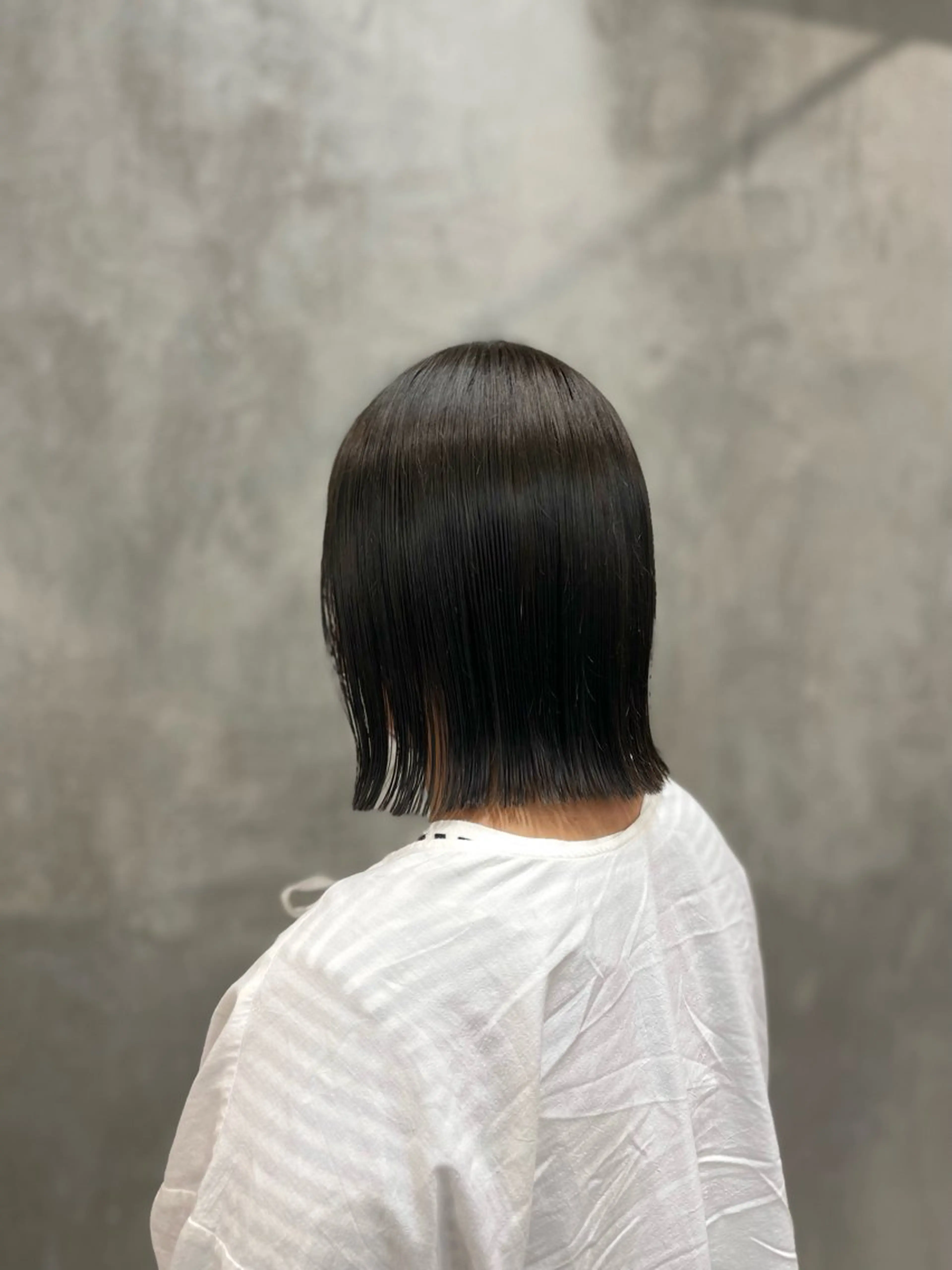 ミディアム カラー ヘアカラー 星野 千智のヘアスタイル