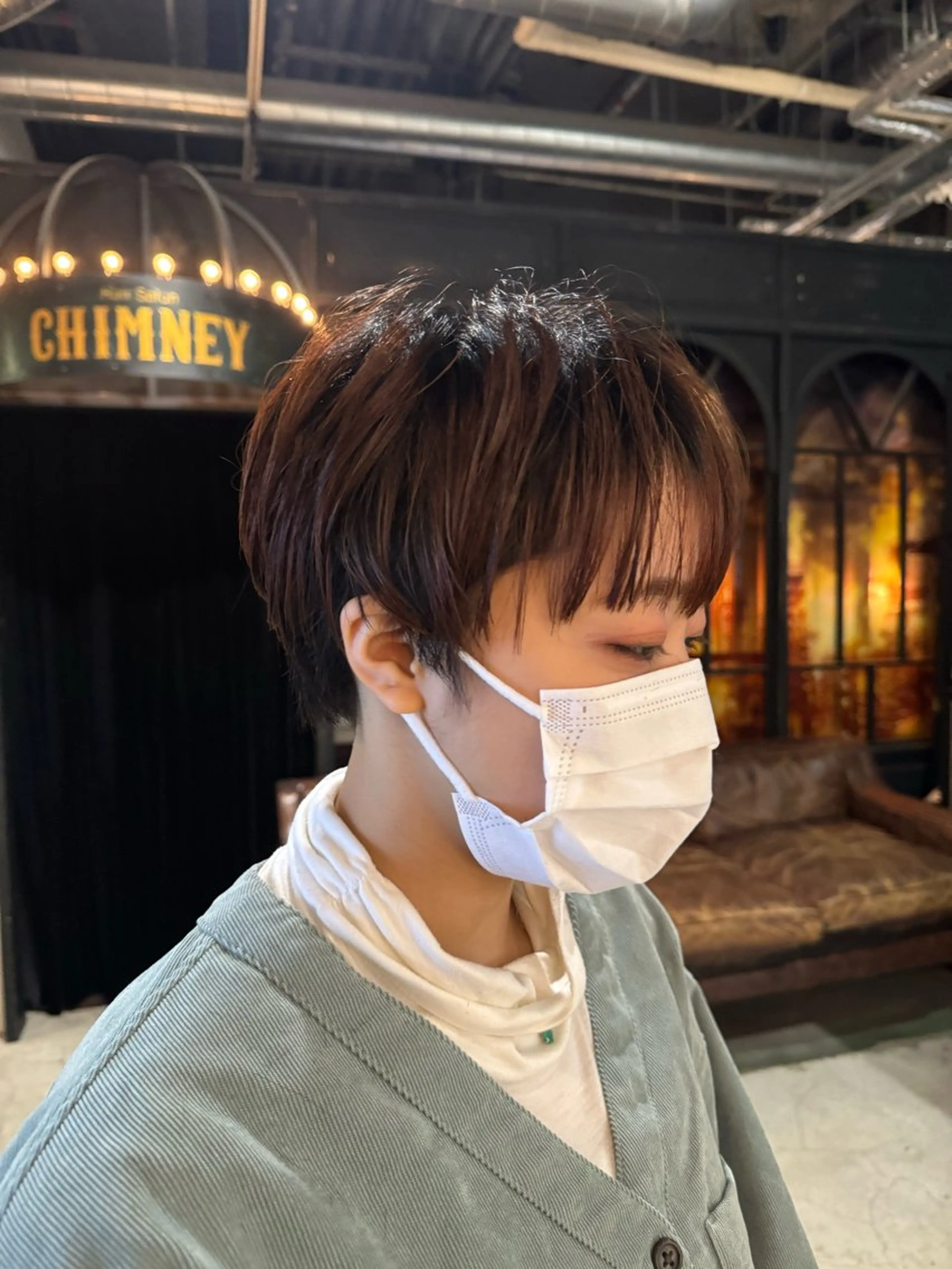 ショート ショートヘア NORA Journey所属・ブリーチカラー/ブロ ンドレイヤーカットのヘアスタイル