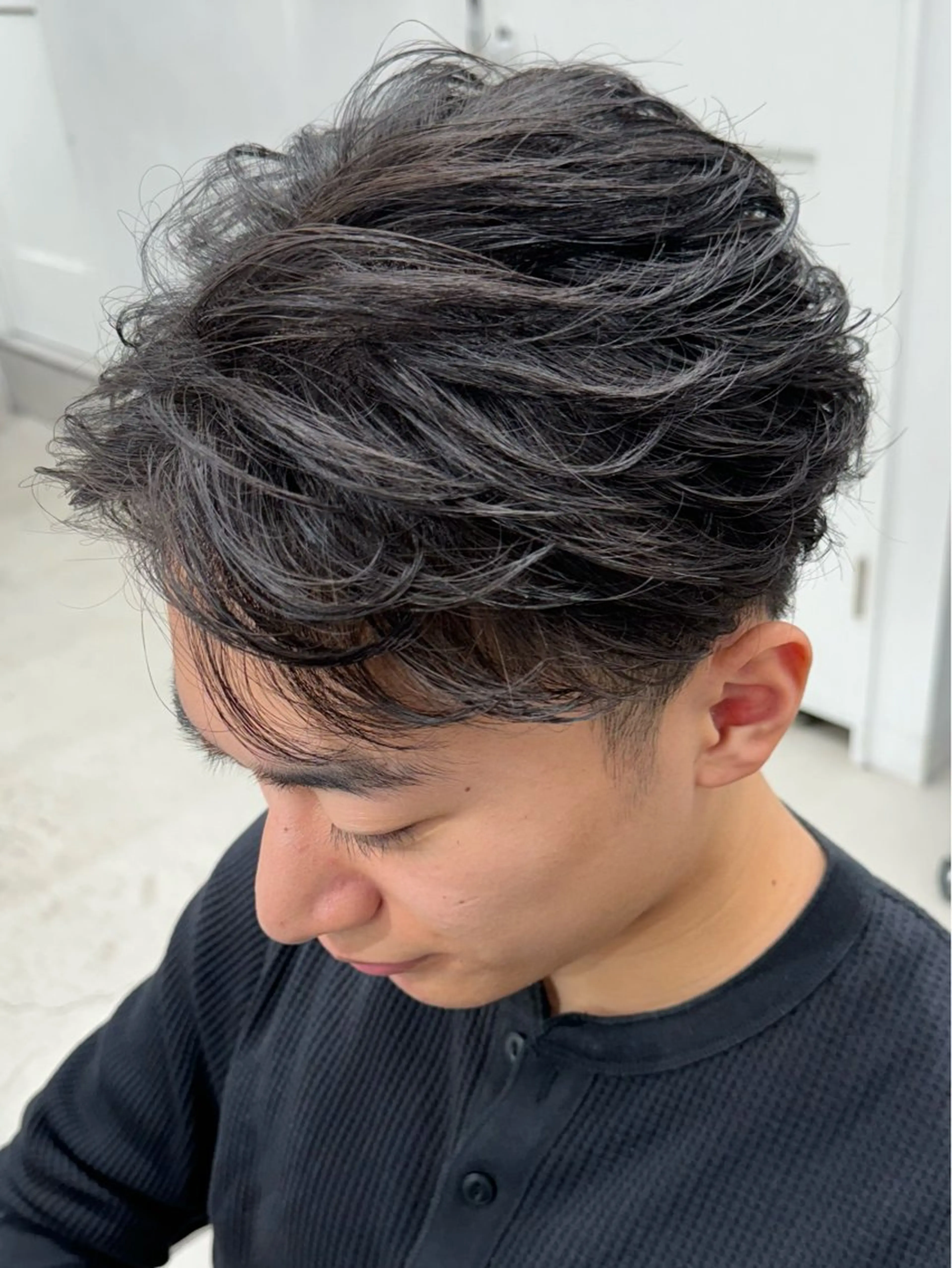 ショート パーマ メンズ カット パーマ 松井 生のヘアスタイル