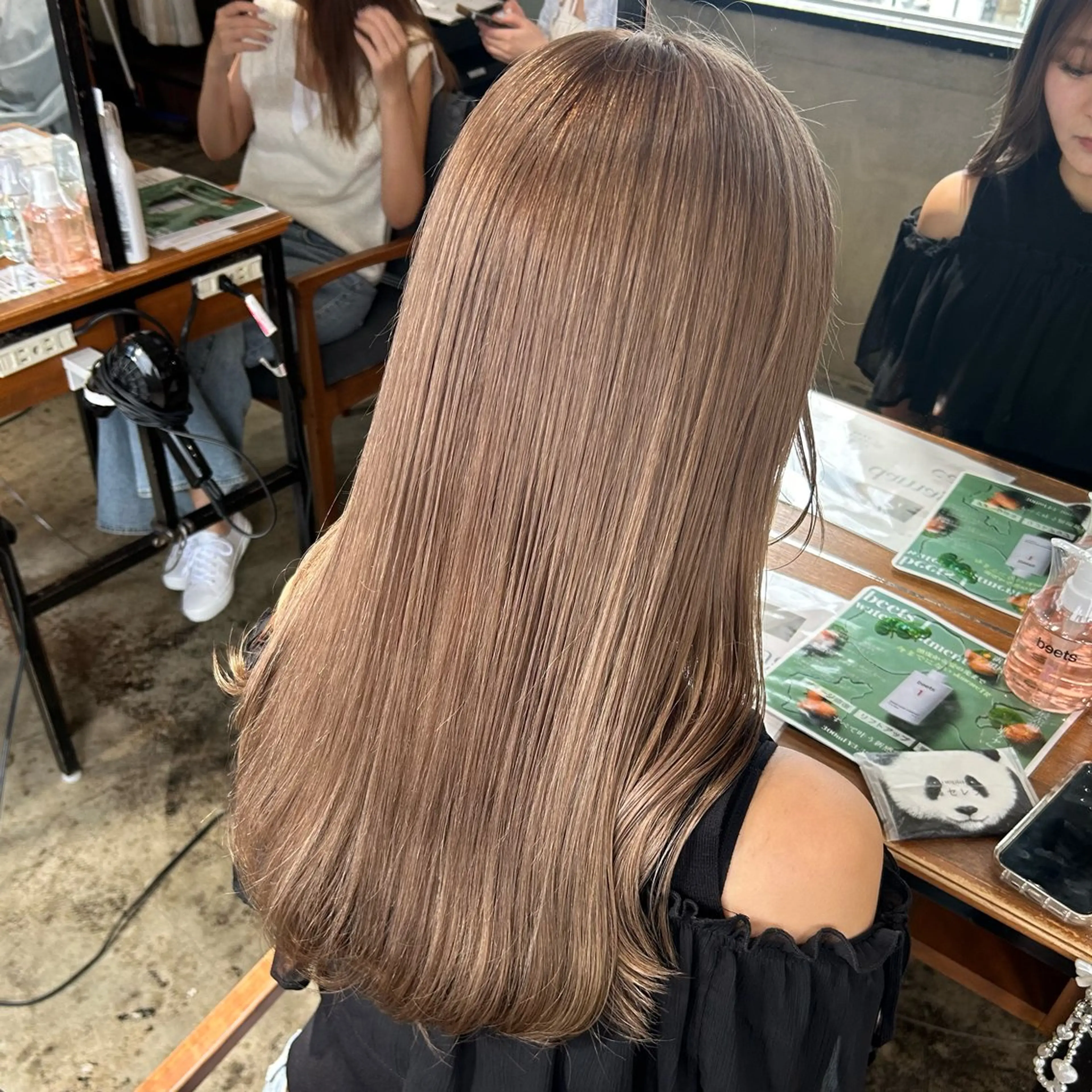 ロング カラー ブリーチ カット ヘアカラー RINO/似合わせ /女性専用🍑のヘアスタイル