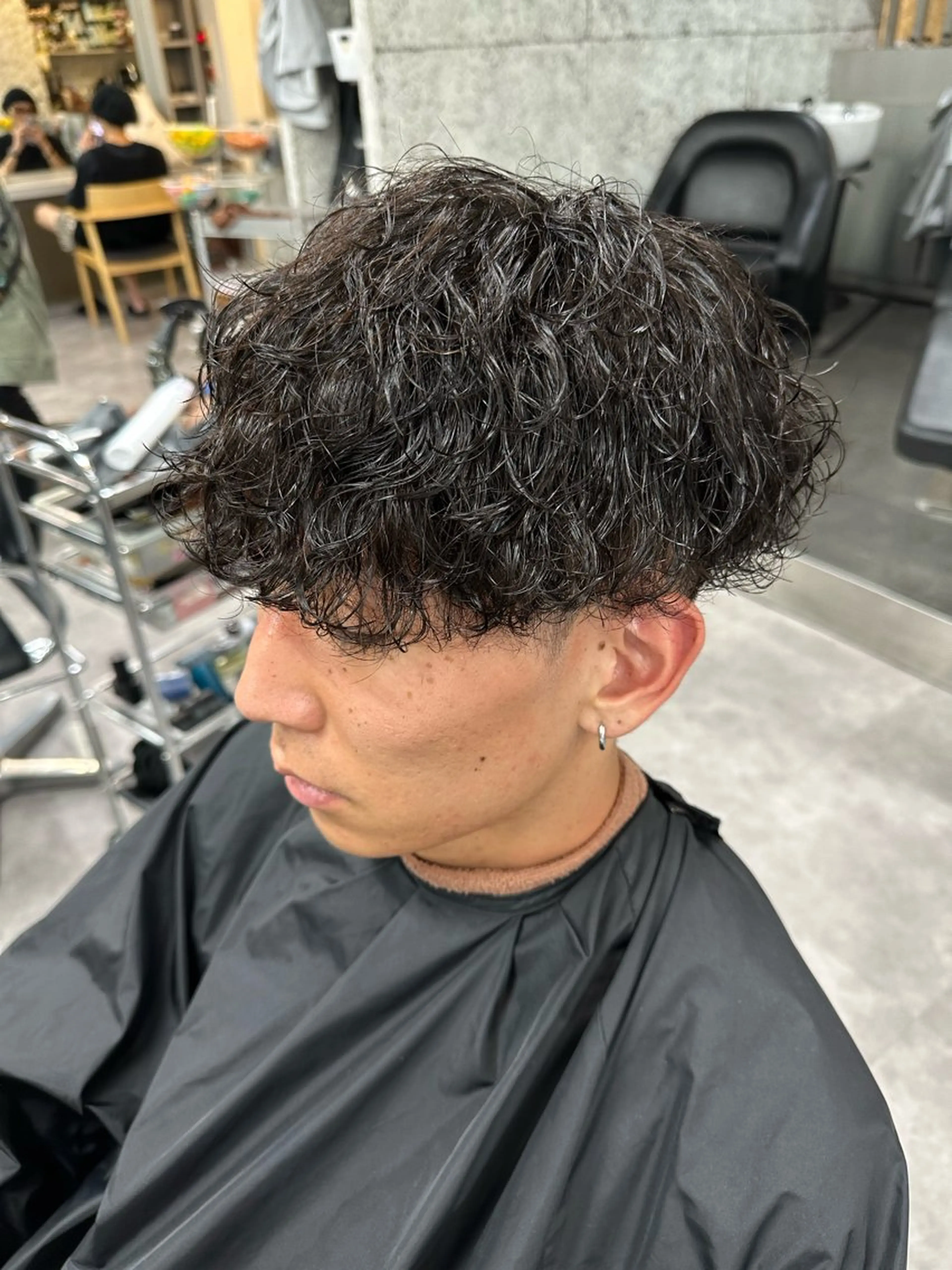 ショート パーマ メンズ 【メンズパーマ】比嘉 啓人のヘアスタイル