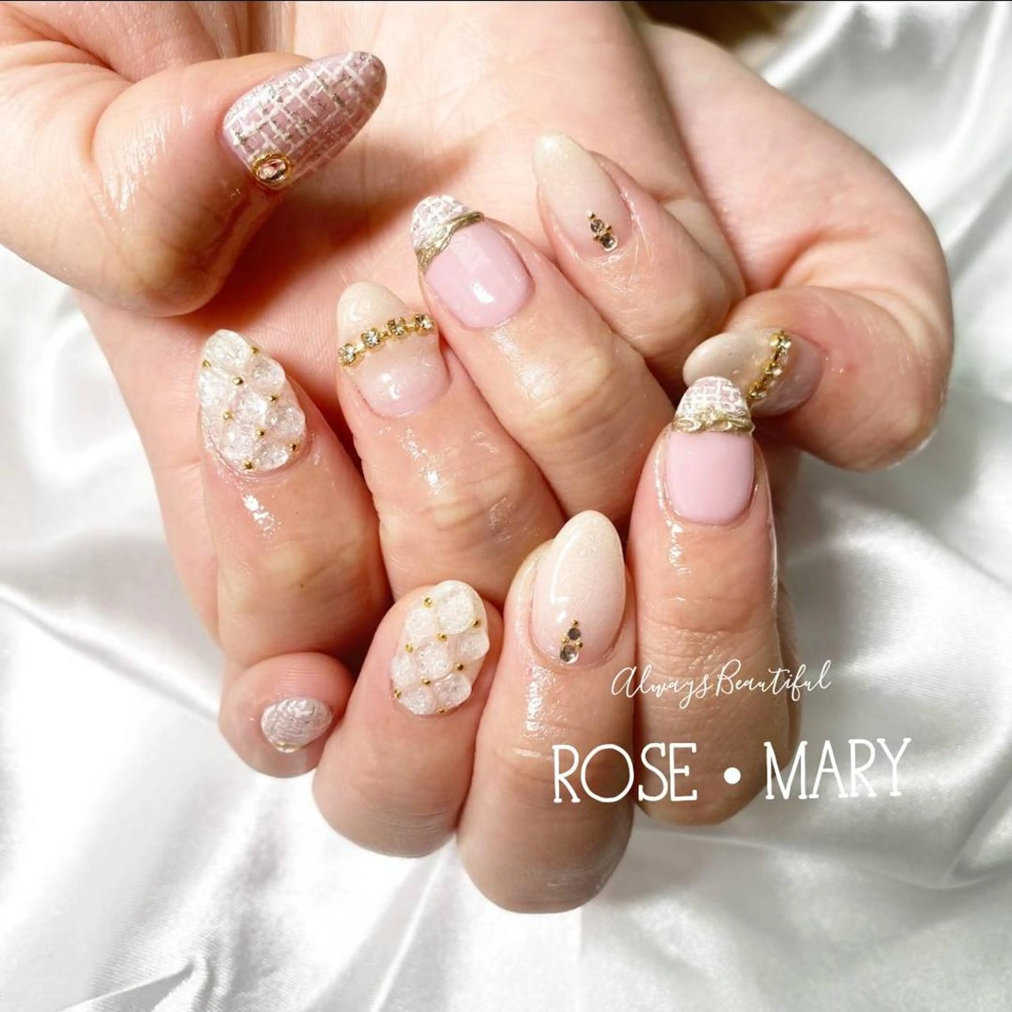 ネイル ハンドネイル ROSE・ MARY 鈴木のネイルデザイン