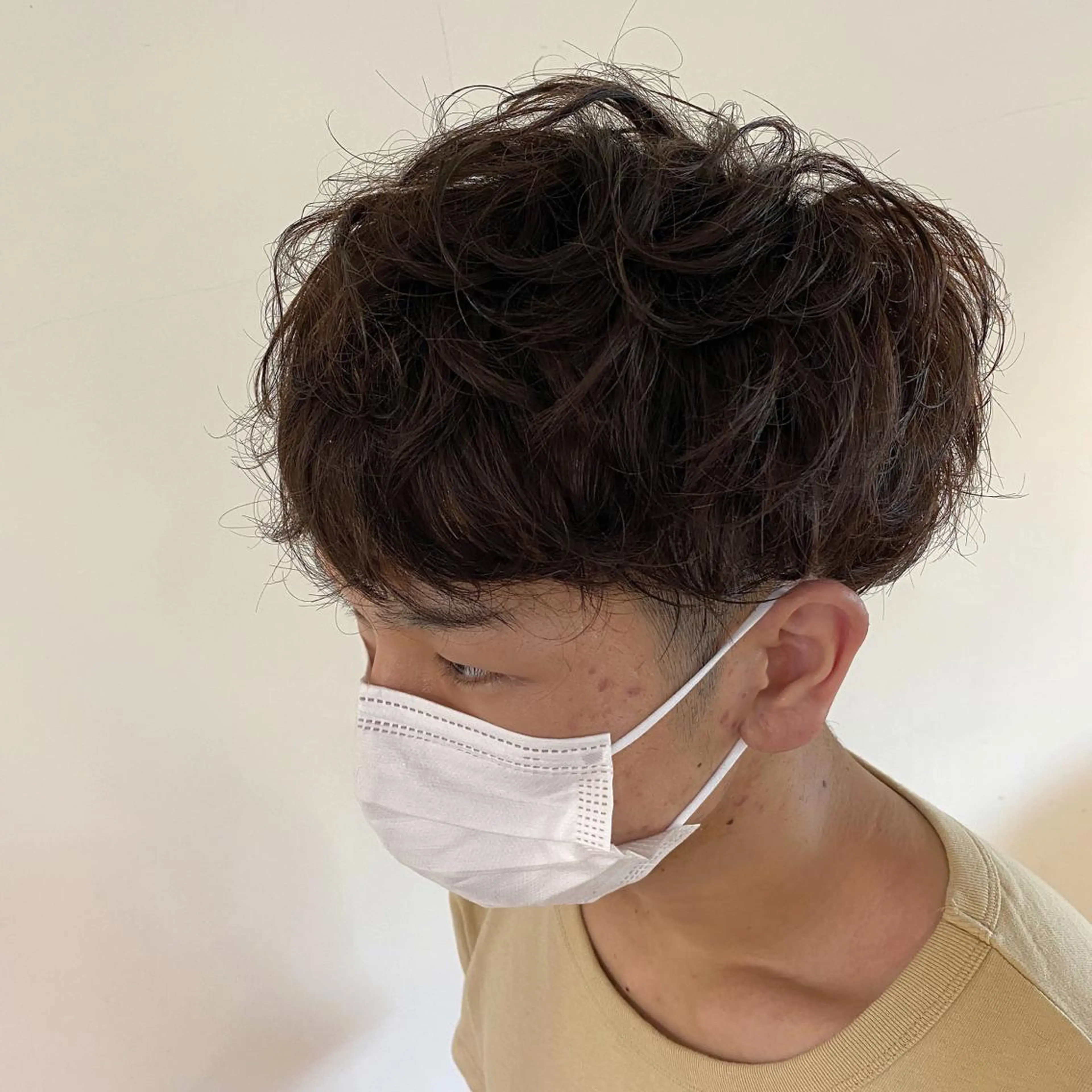 メンズ メンズパーマ ヘアカラー トリートメント geep Ryoyaのヘアスタイル