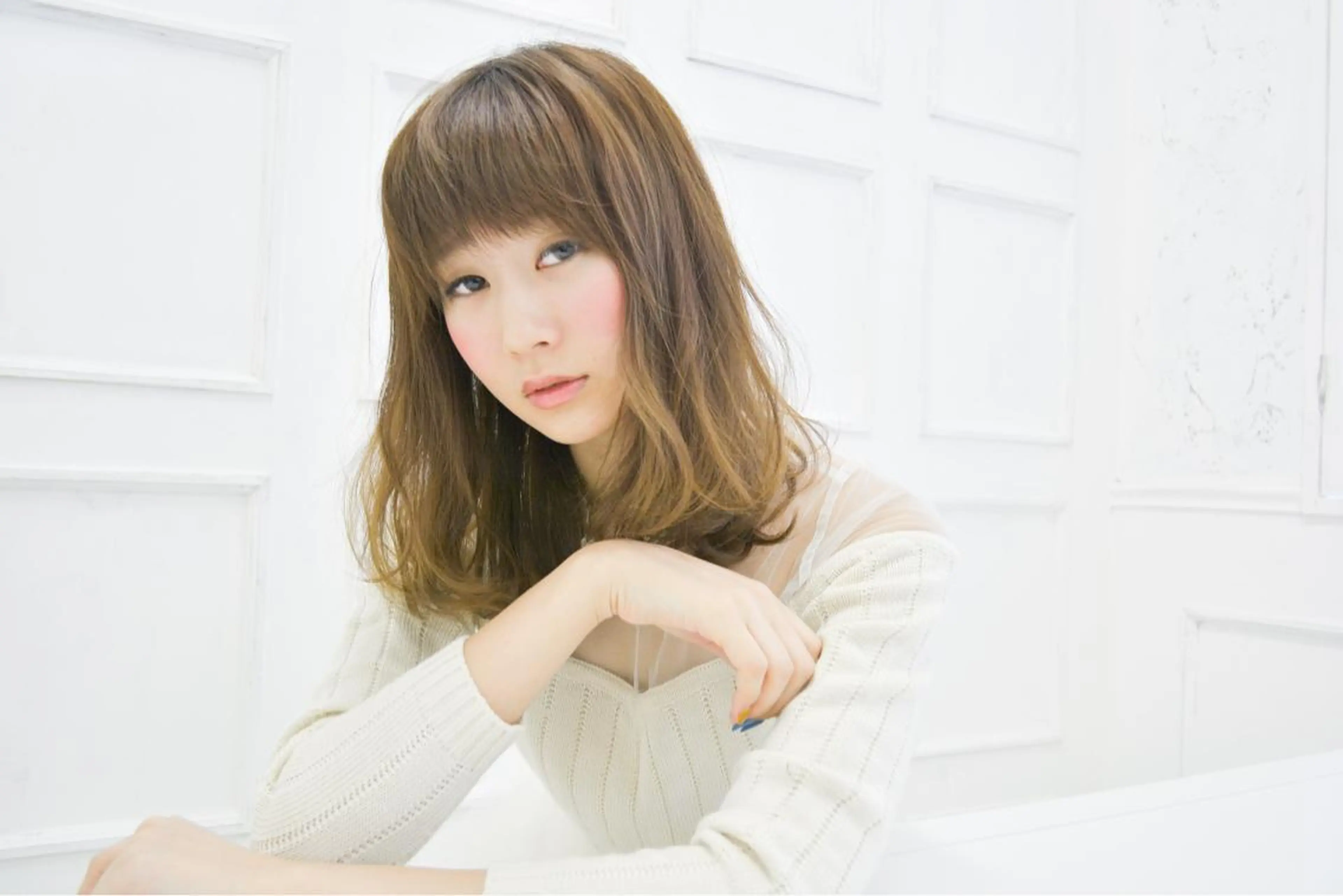 ミディアム 縮毛矯正/髪質改善 主税巧一のヘアスタイル