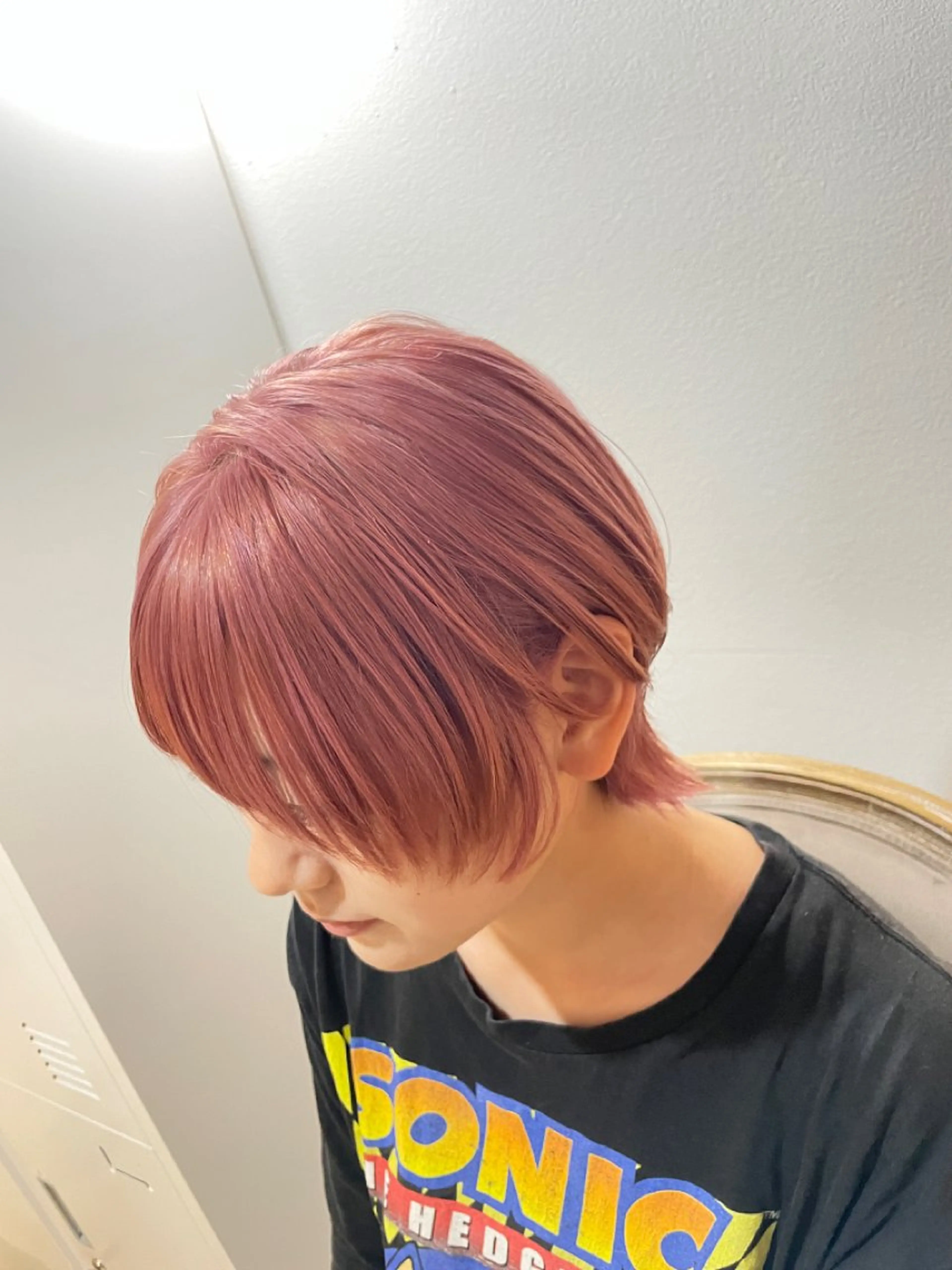 ショート カラー ピンクカラー カット ヘアカラー ギャルの革命児 秀斗のヘアスタイル