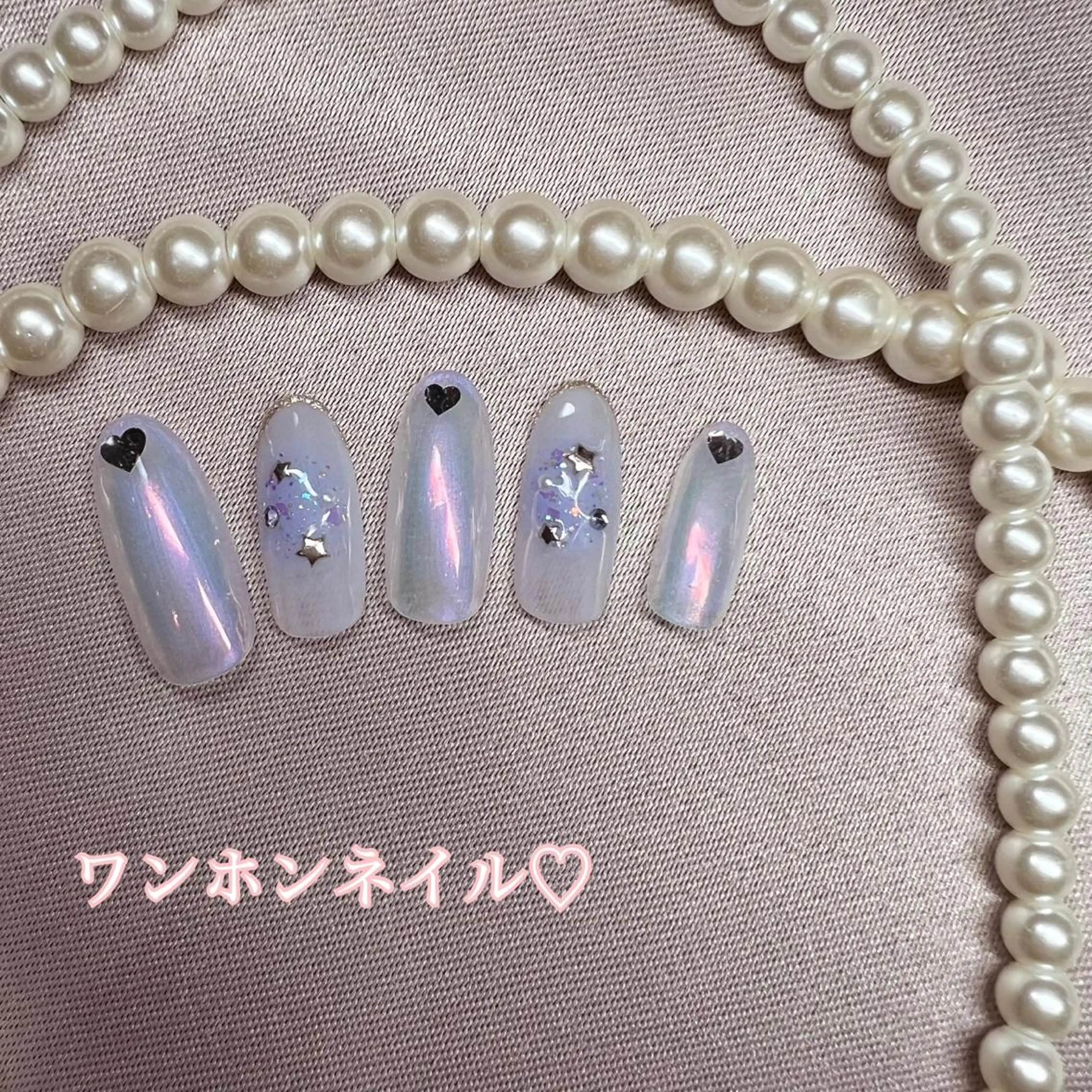 ネイル ワンホンネイル ハンドネイル 鈴木 優希のネイルデザイン