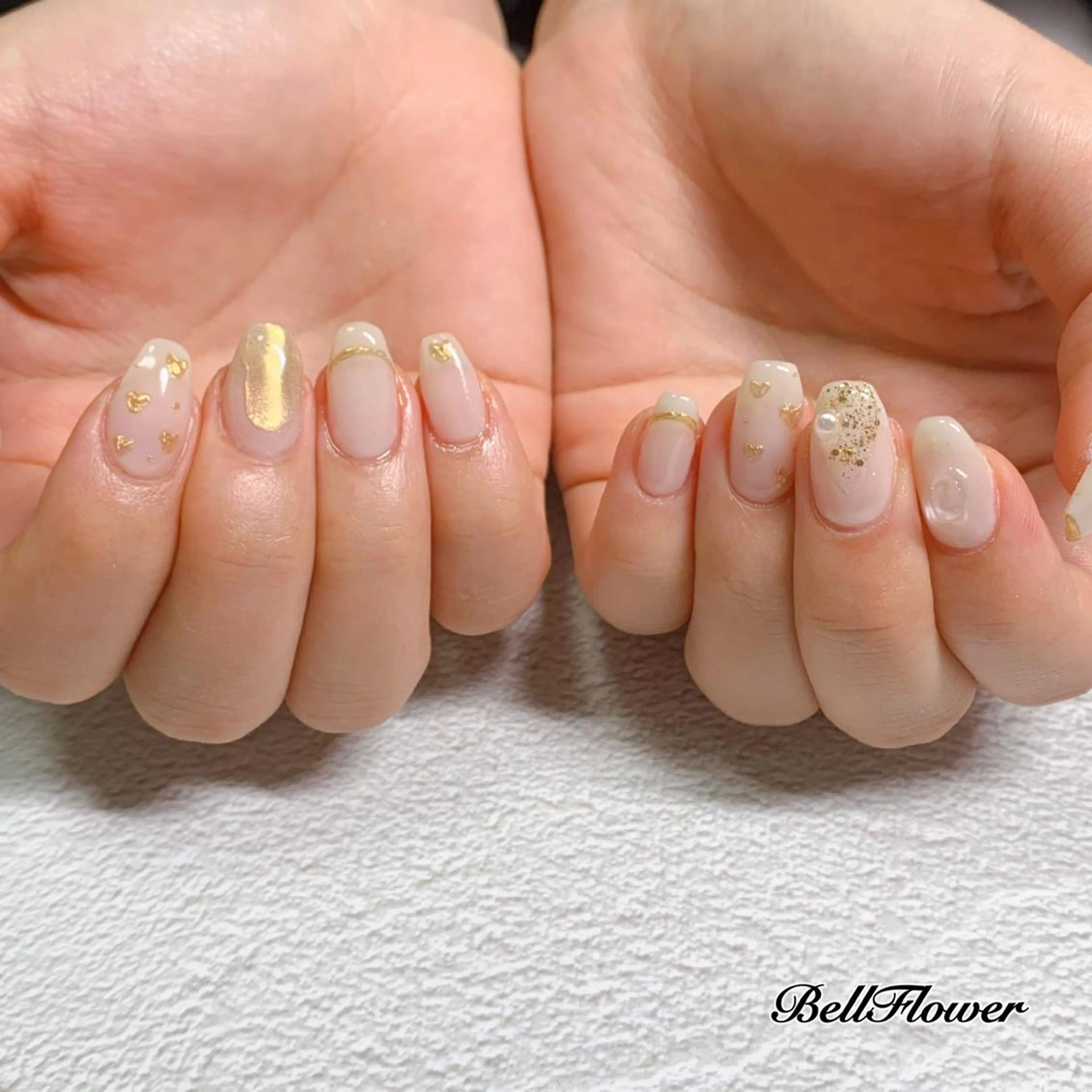 ネイル ハンドネイル Bell Flowerのネイルデザイン