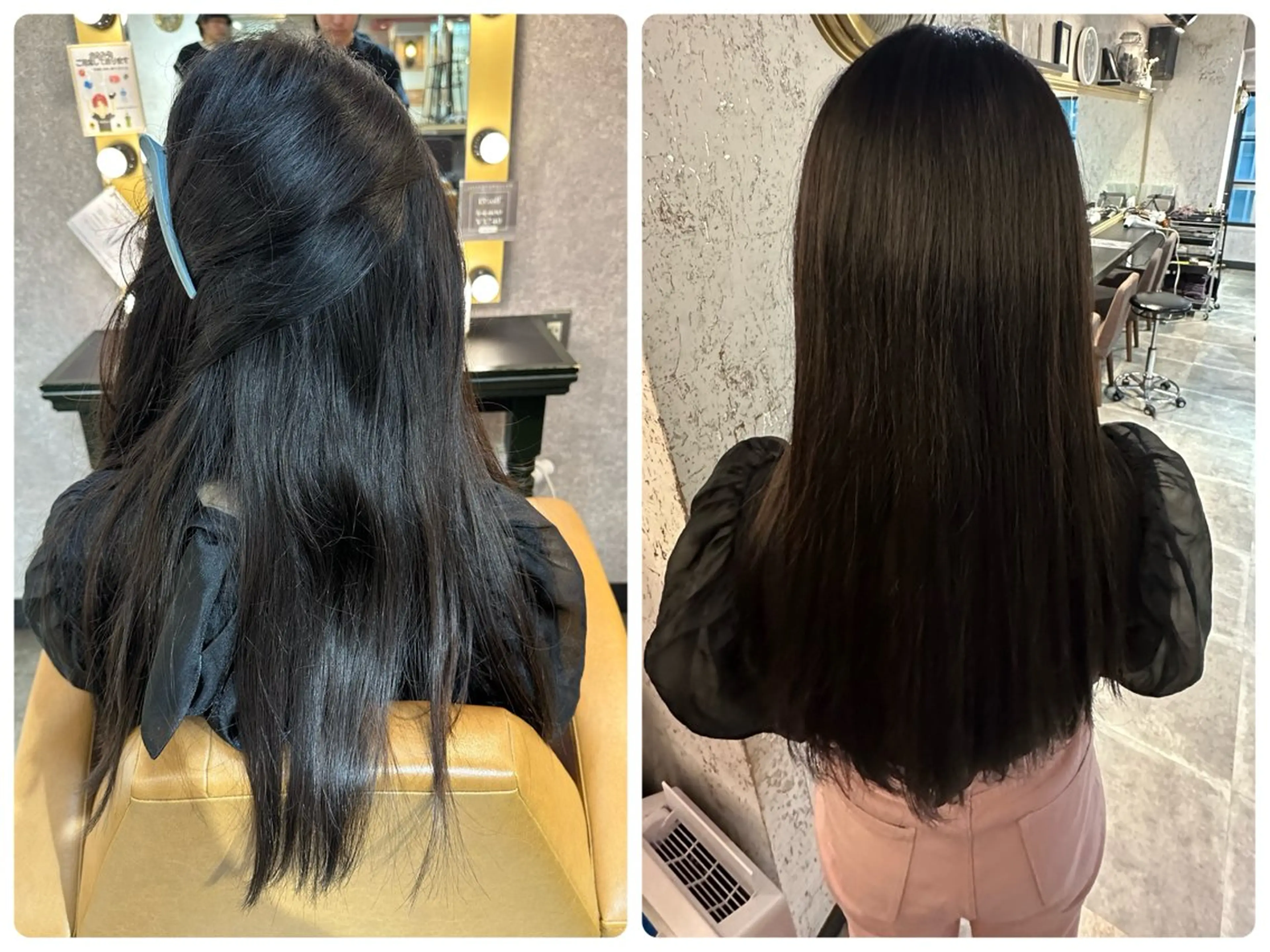 ロング カラー パーマ カット ヘアカラー 縮毛矯正 トリートメント Lond rouge所属・💚銀座/ミディアム /美髪矯正/芦川💚のヘアスタイル