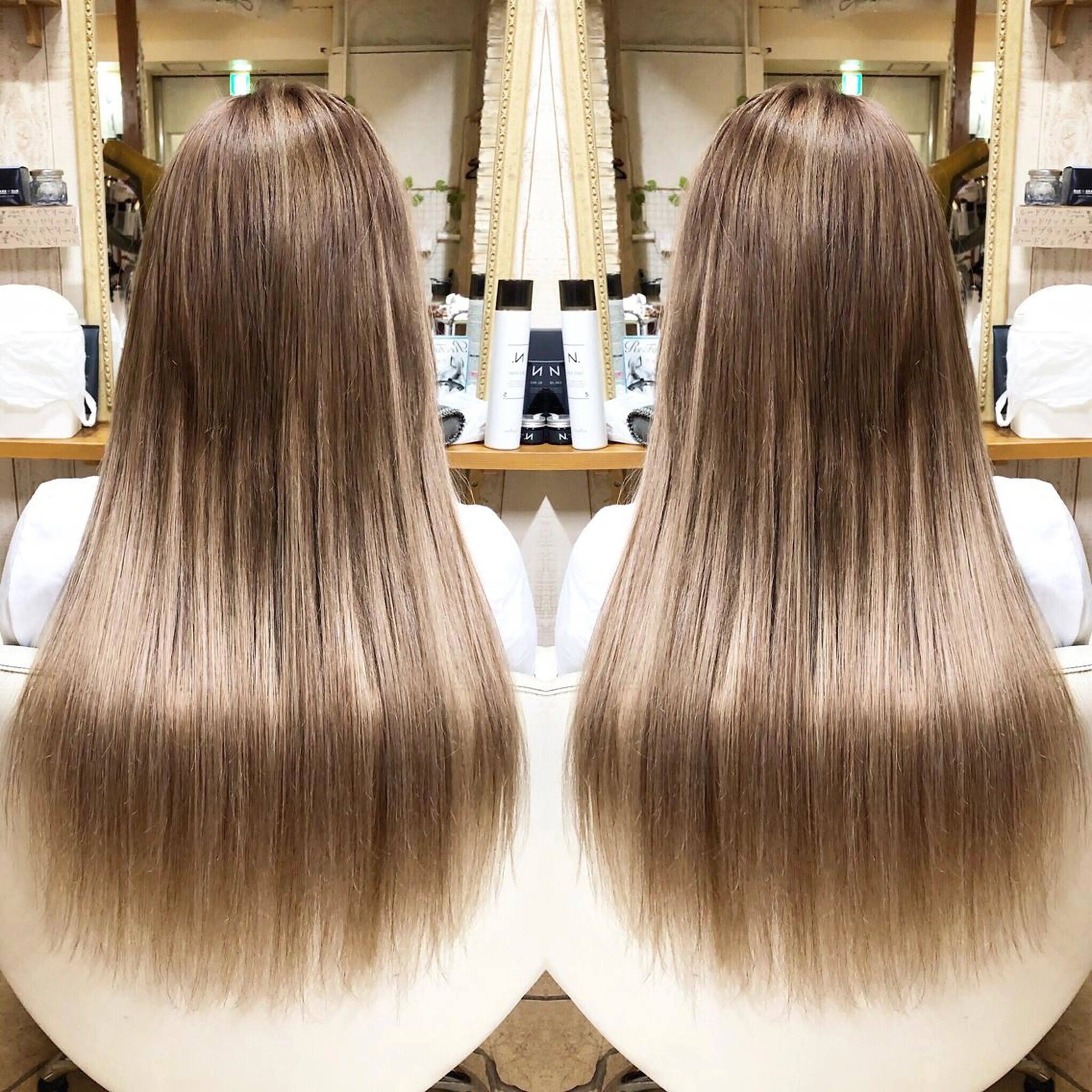 ロング カラー kr2s アメ村のヘアスタイル