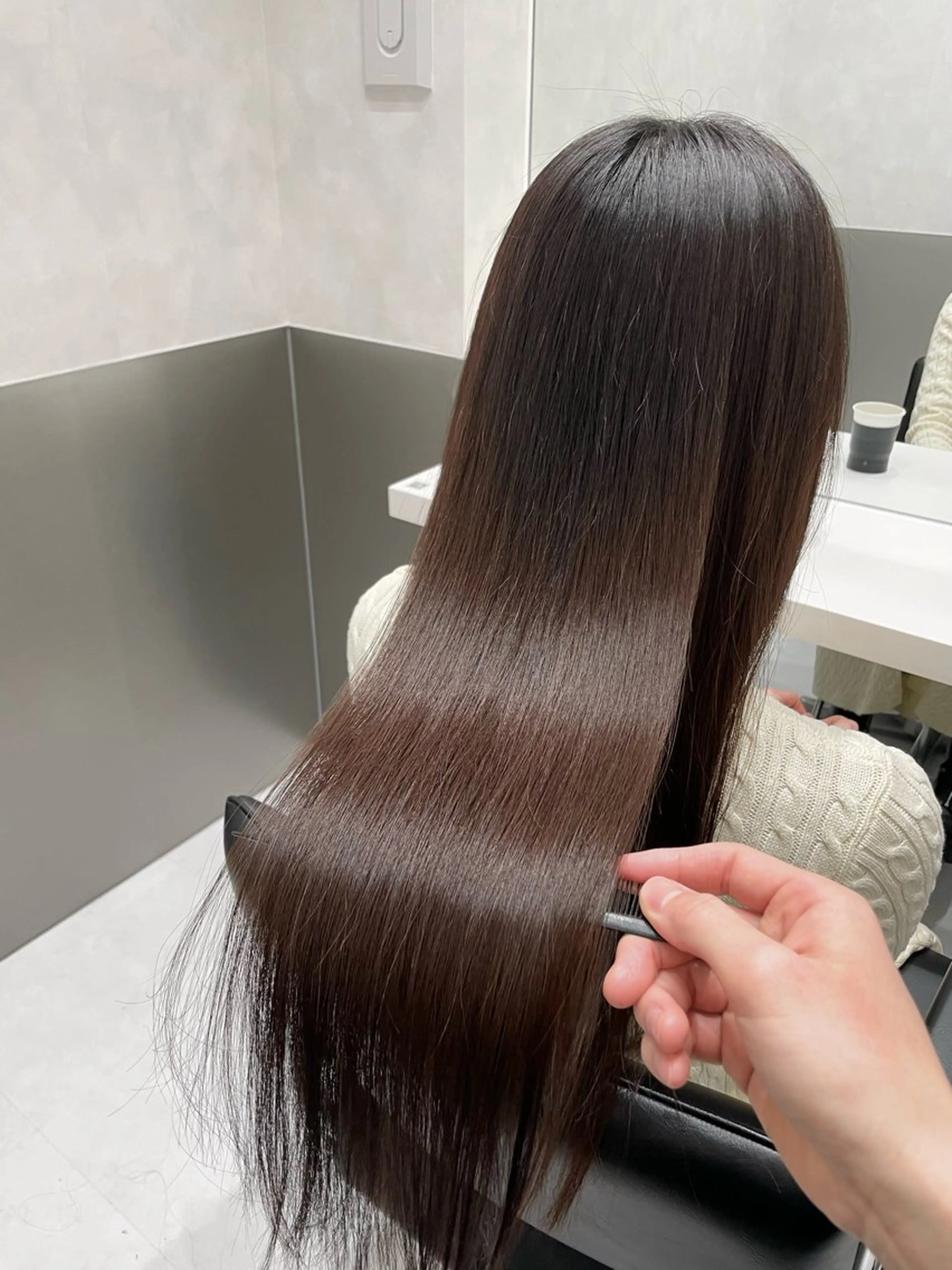 ロング トリートメント ヘッドスパ 髪質改善/縮毛矯正 あお🫧のヘアスタイル