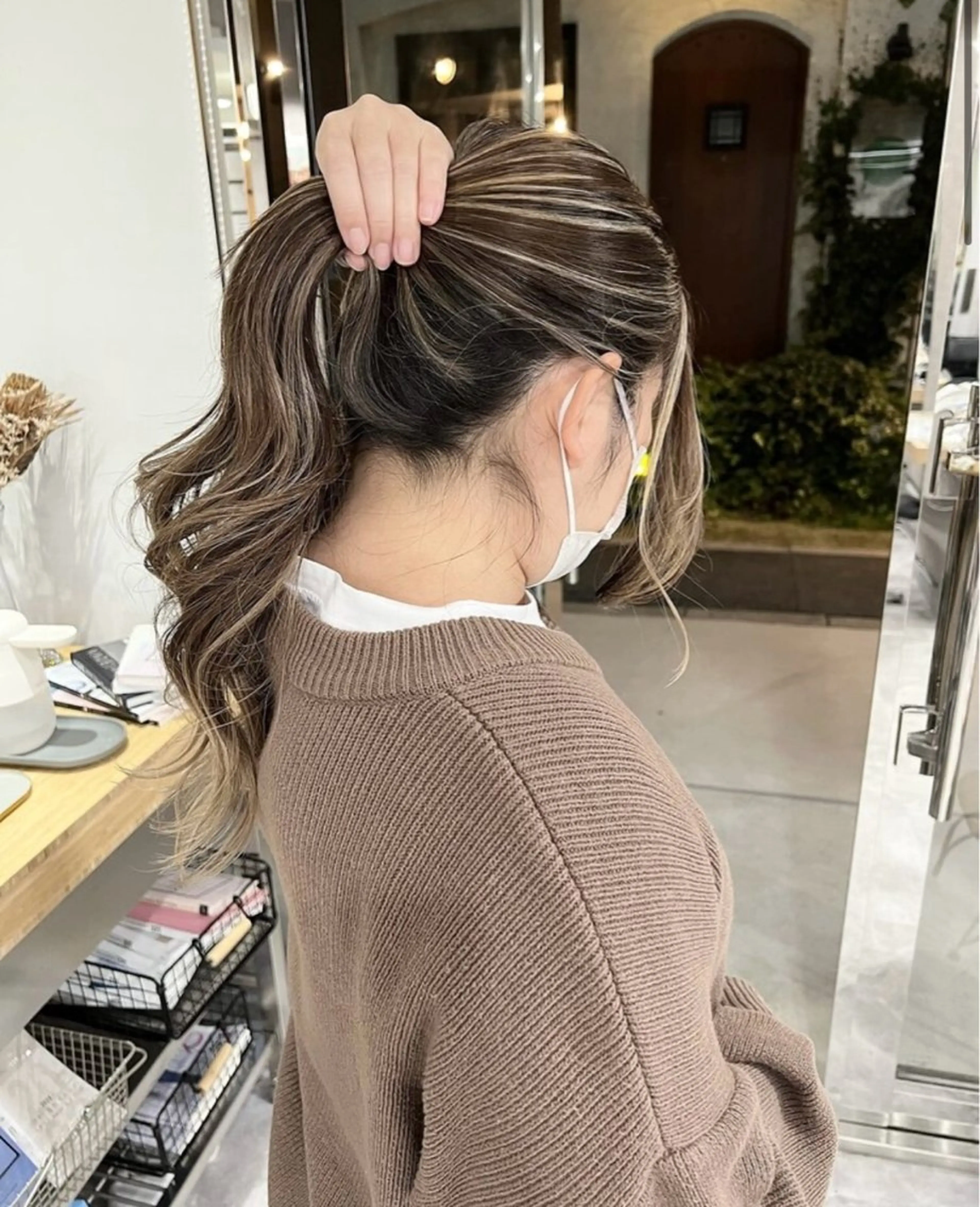 セミロング カラー ベージュカラー ブリーチ ヘアカラー REDEAL ope.所属・橘田隆生／白髪手術 ／白髪ぼかし/のヘアスタイル