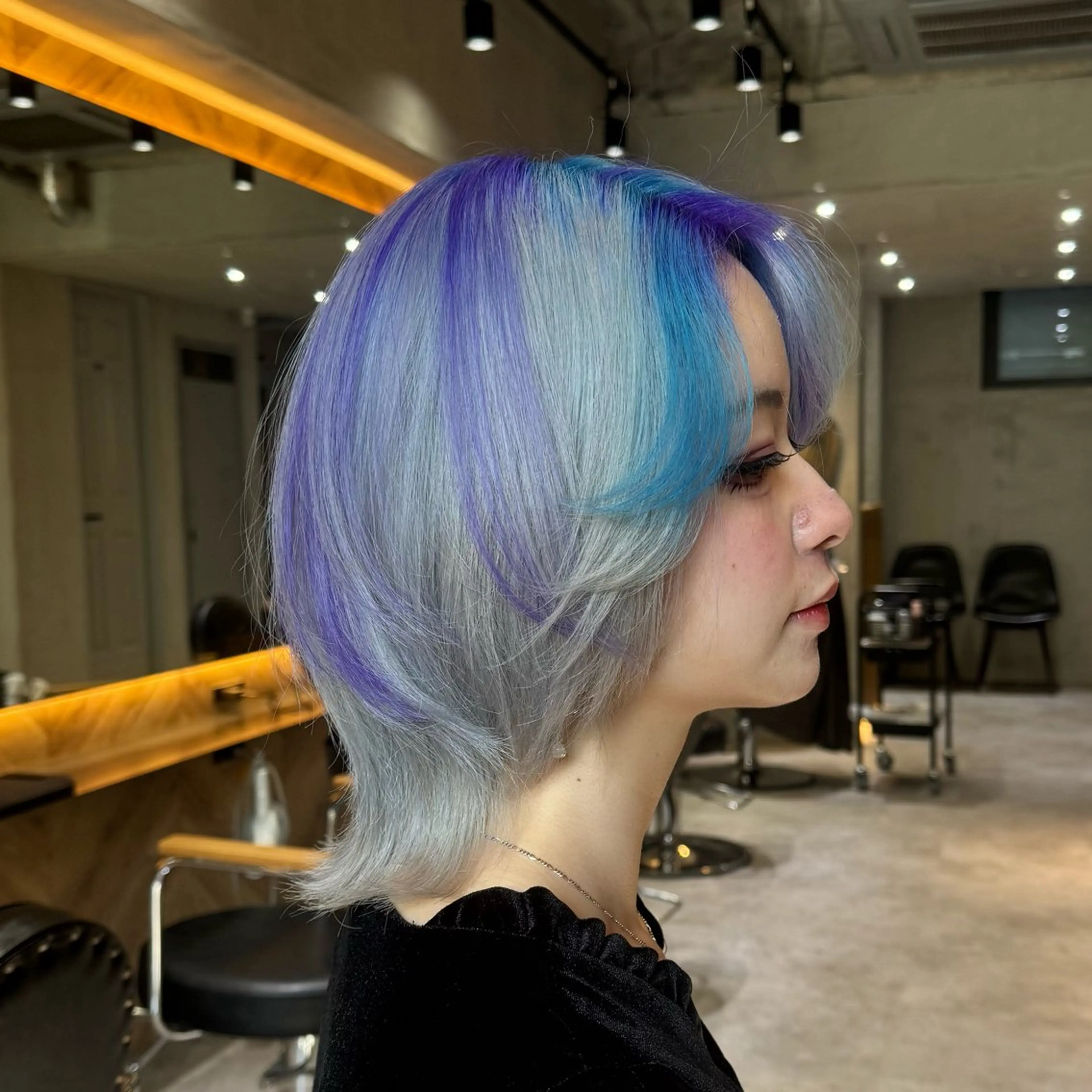 カラー デザインカラー 木村 ハルカのヘアスタイル