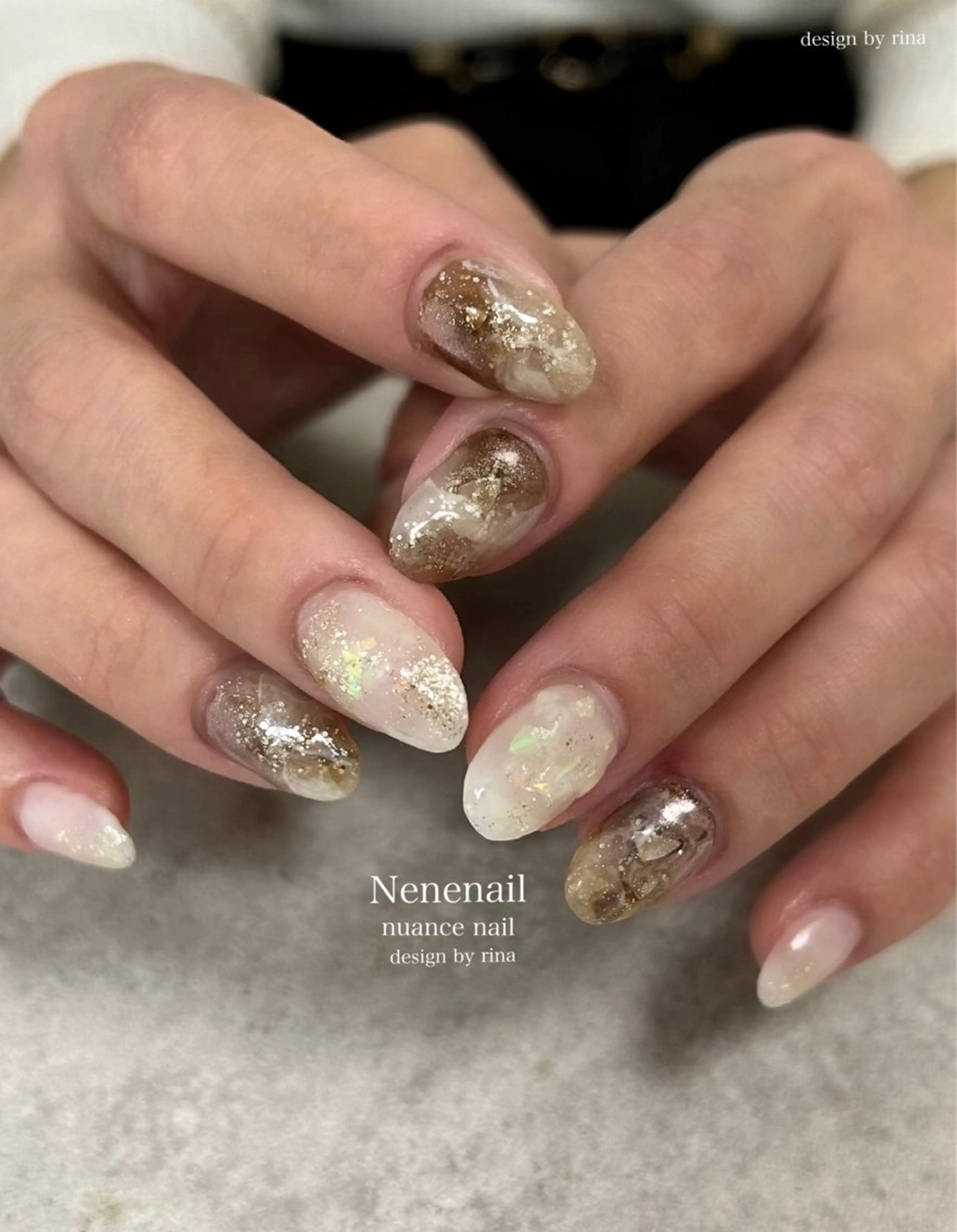 ネイル ニュアンスネイル Nenenail 【Rina】のネイルデザイン