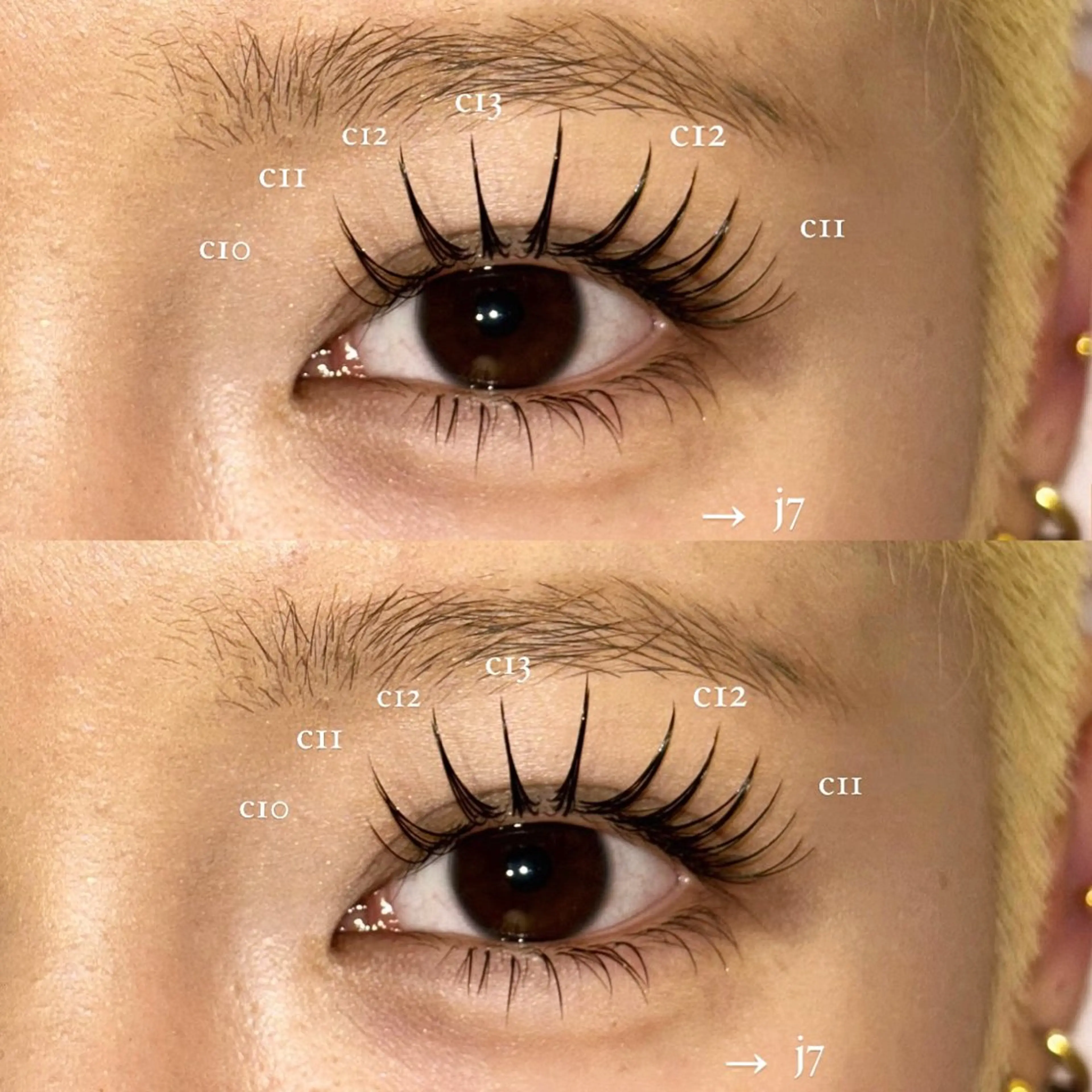 マツエク・マツパ NORA senaのマツエク・マツパデザイン