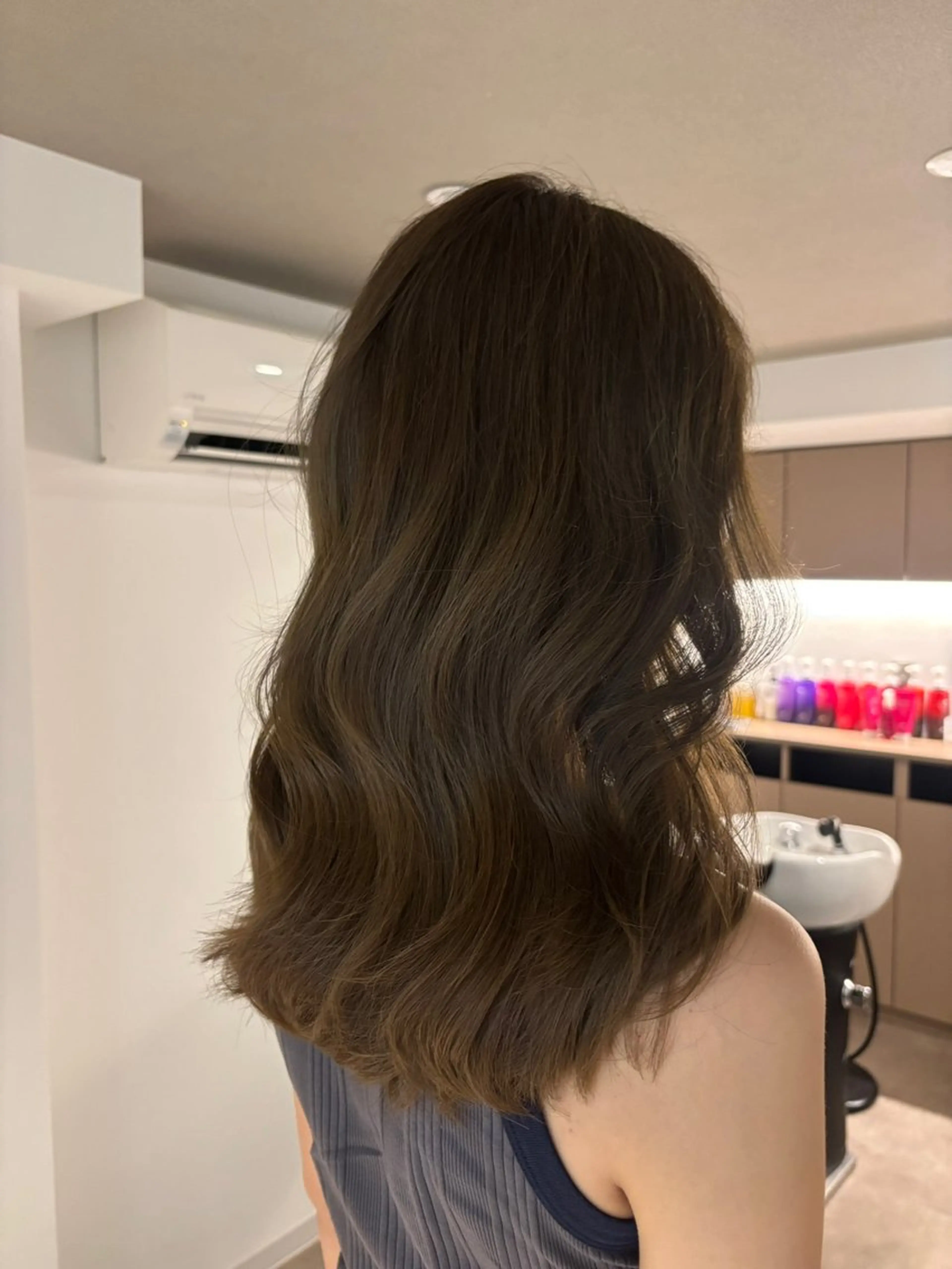 ミディアム カラー ベージュカラー ブリーチ ブラウンカラー ケアブリーチ カシス ヘアカラー 艶感×抜け感hair /ReLit 正源のヘアスタイル