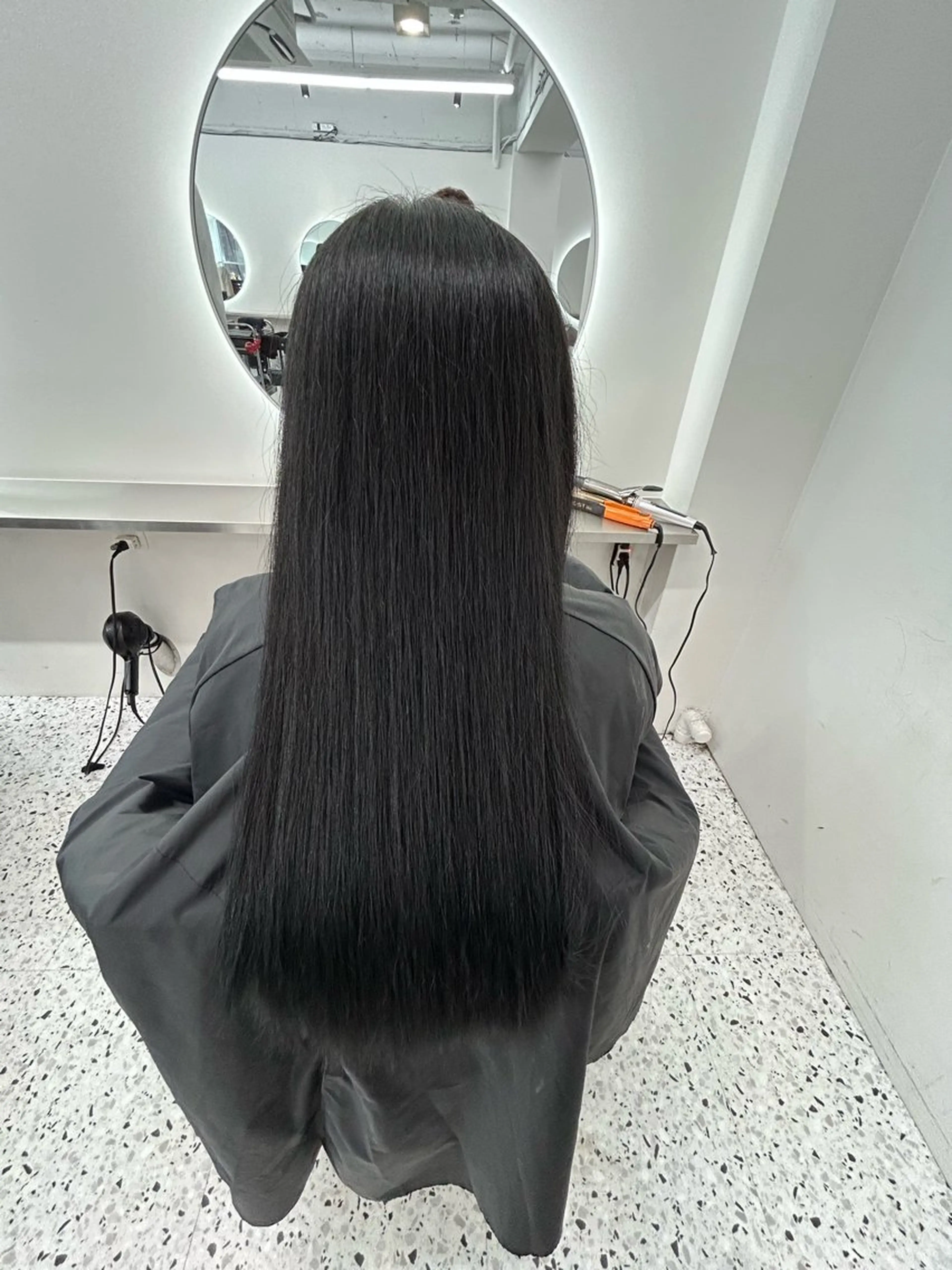 ロング カラー ヘアアレンジ 黒髪 ブルーカラー ブルーブラック 透明感カラー ヘアカラー トリートメント ヘッドスパ ヘアセット 🫧透明感／艶カラー 🫧Ryuseiのヘアスタイル