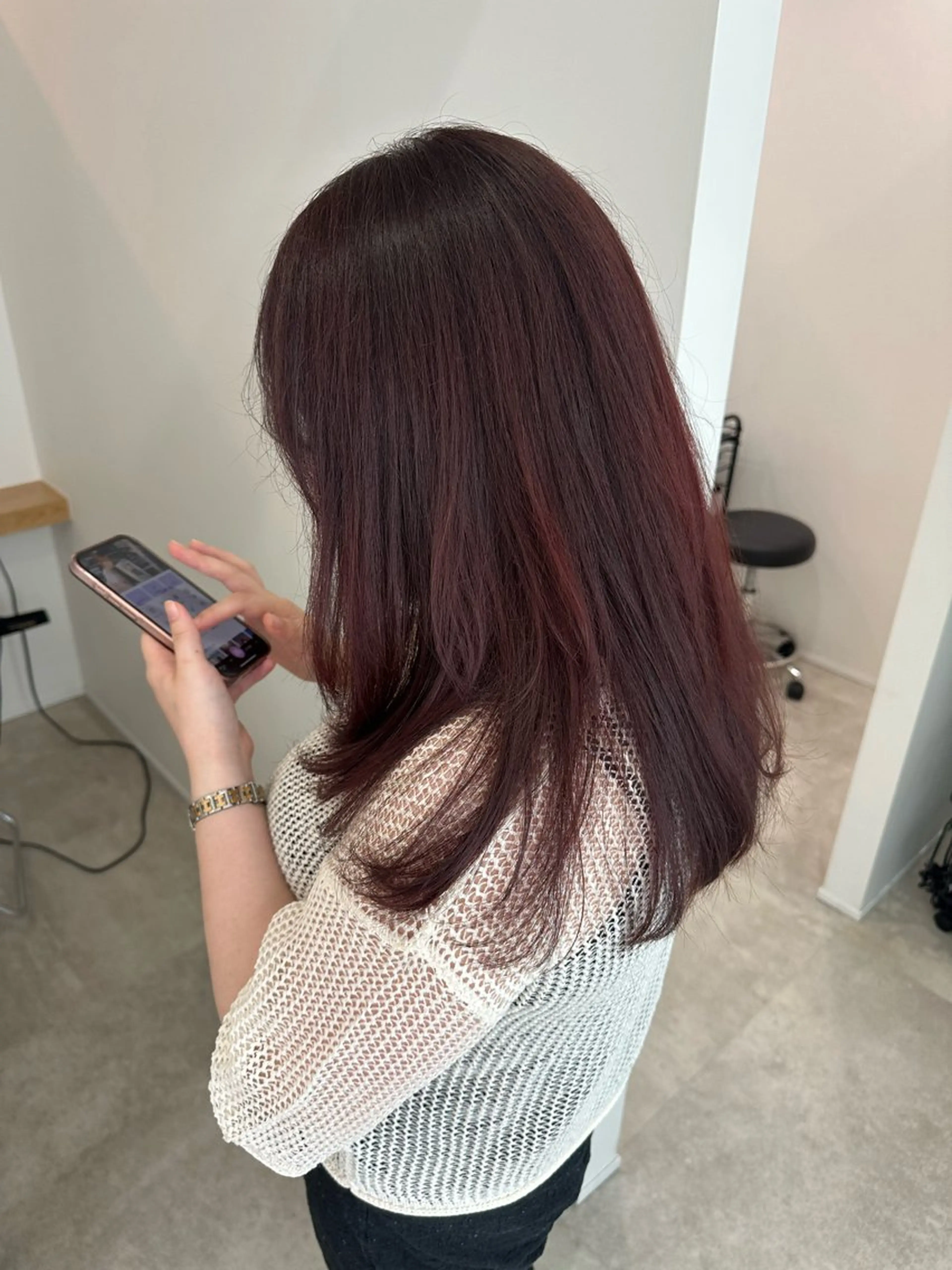 セミロング カラー カット ヘアカラー 海外ヘア/ワンカラー 🍒nao.のヘアスタイル
