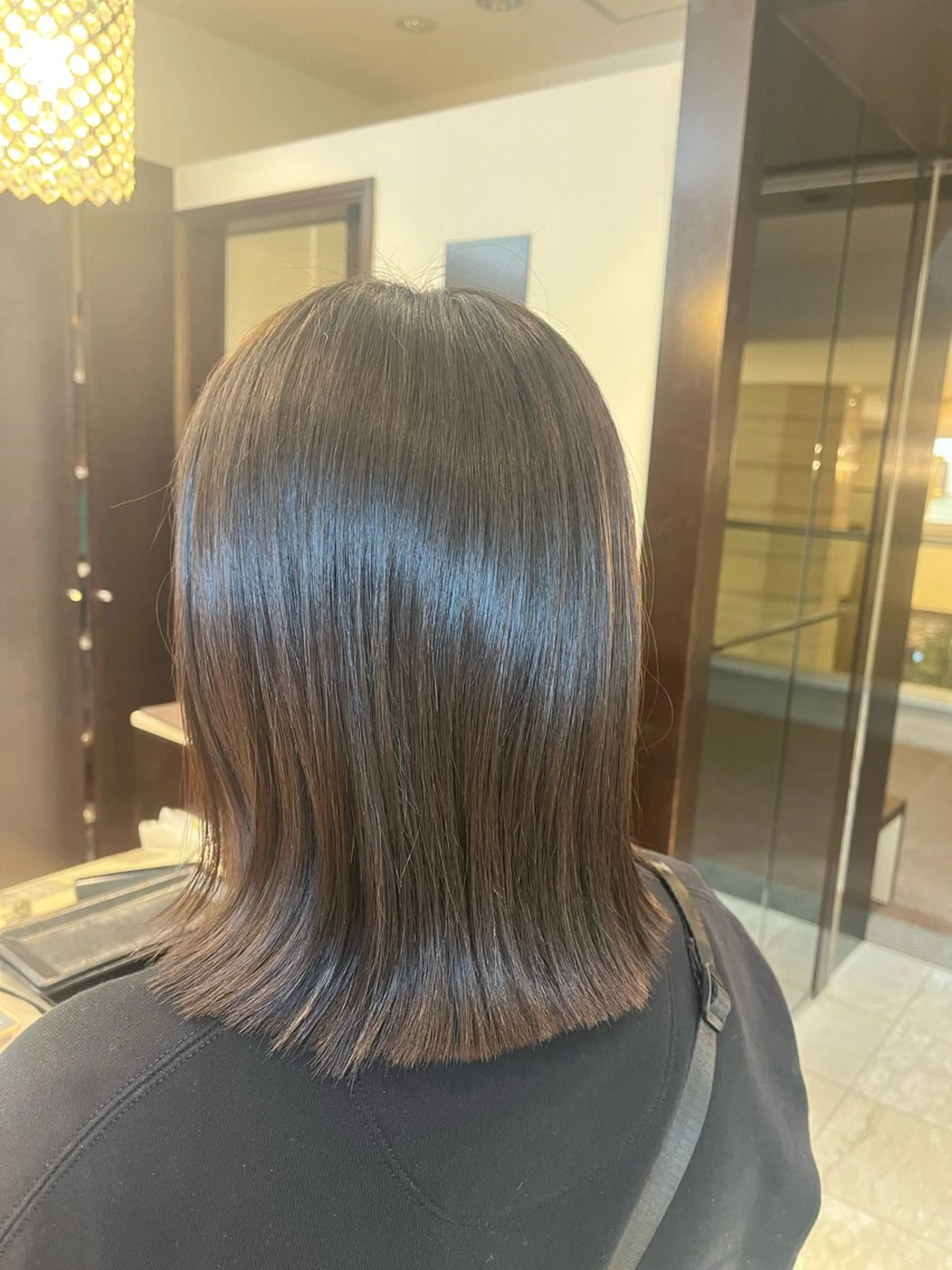 ミディアム トリートメント カット ヘアカラー トリートメント サロンドボーテレイ所属・タナカ Tanakaのヘアスタイル