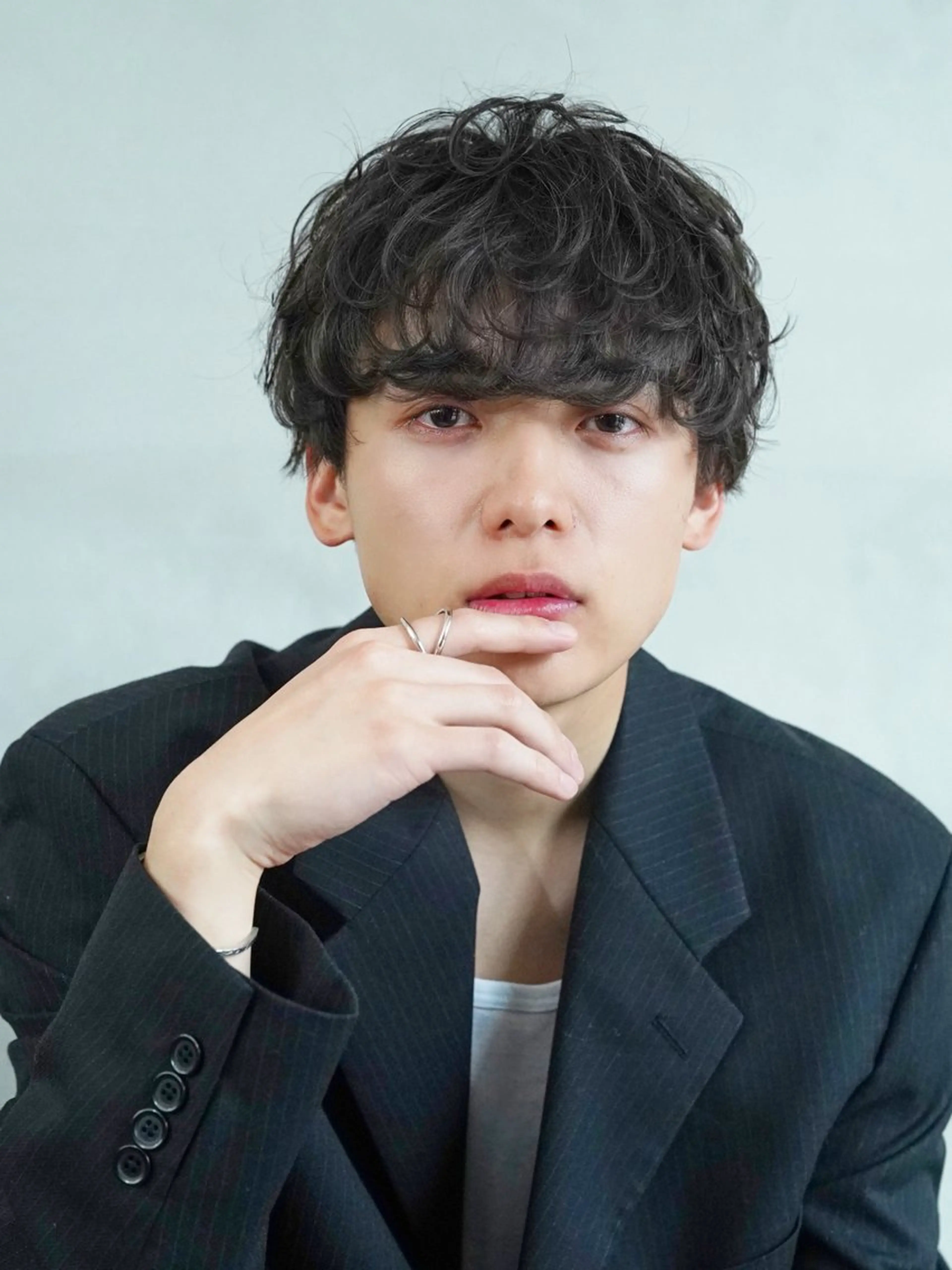 パーマ メンズ カット パーマ トリートメント 渋谷/メンズパーマ/ ハイライト/丸山太誠のヘアスタイル