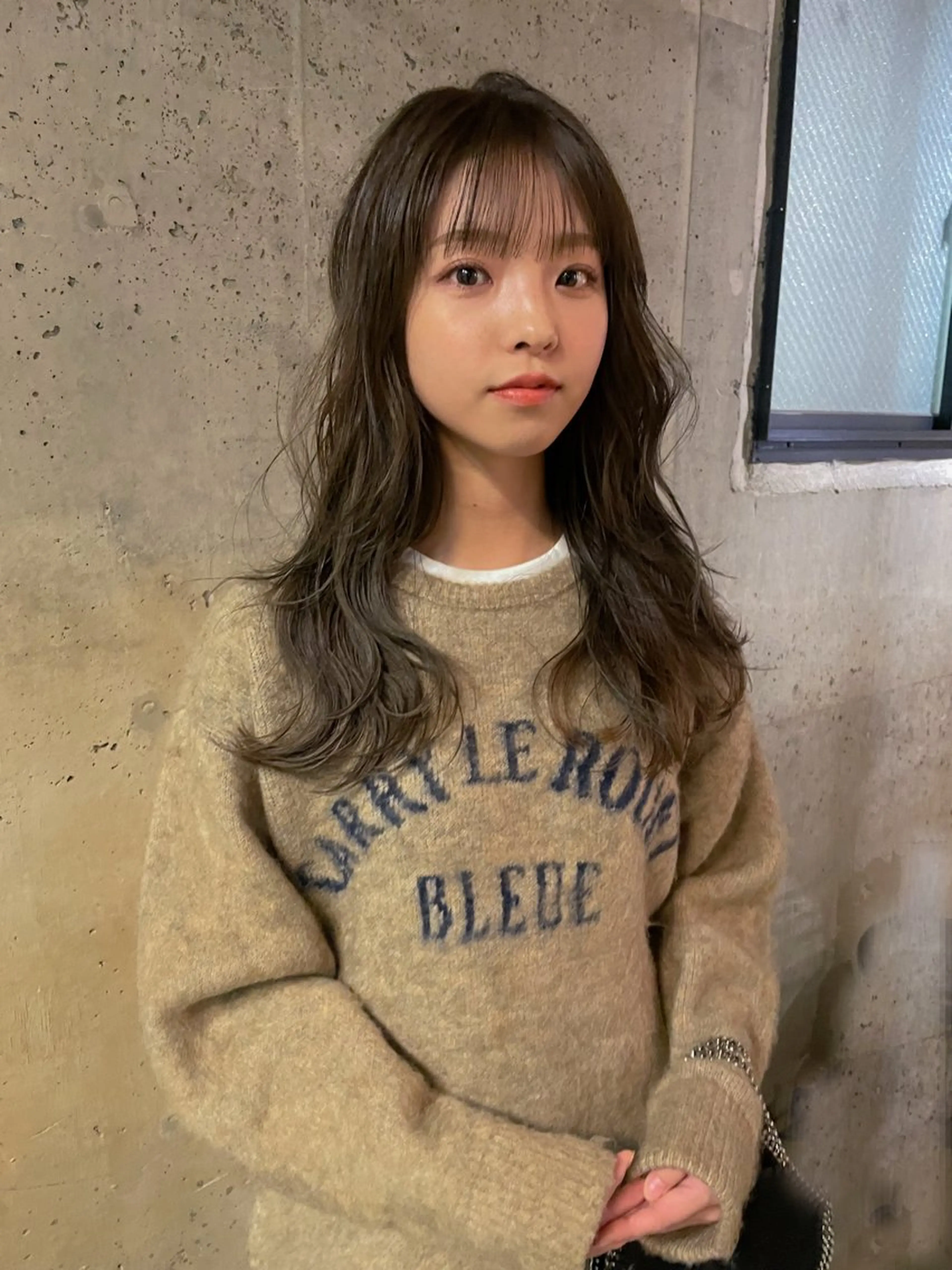 セミロング カラー パーマ/レイヤー 岩山丈一郎のヘアスタイル