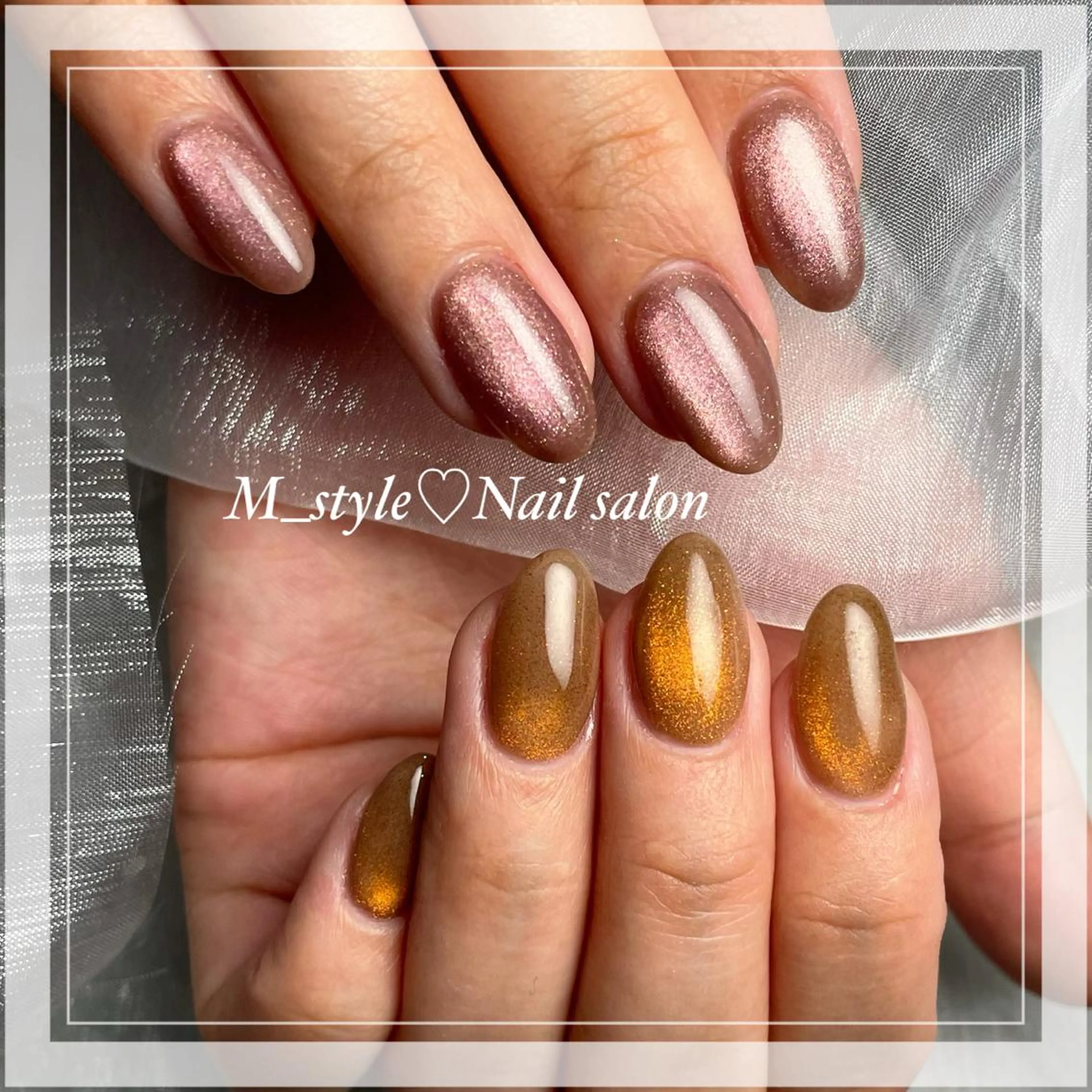 ミディアム ネイル 下妻市ﾈｲﾙｻﾛﾝ M_styleのネイルデザイン