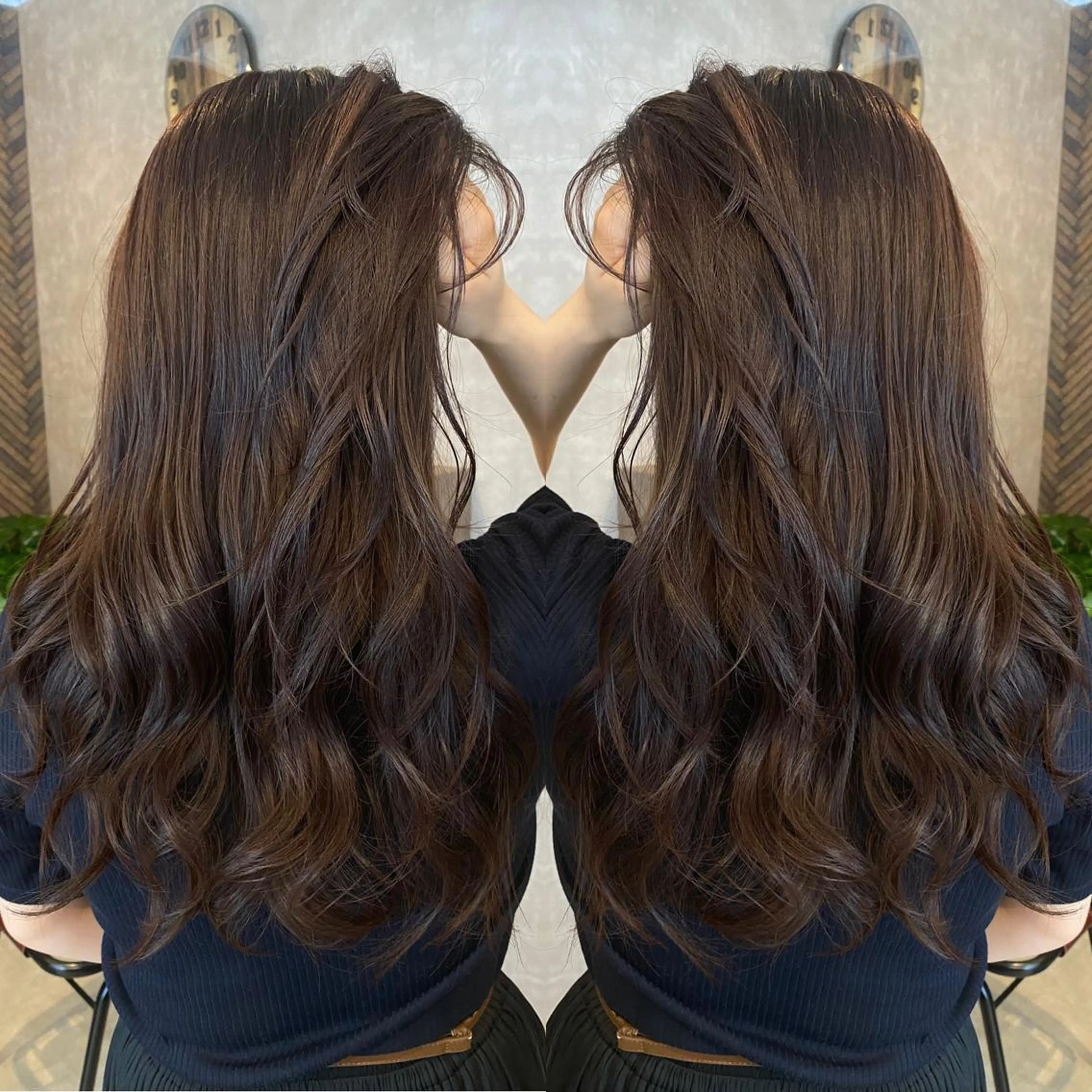 ロング カラー カット トリートメント tocca 💜石田愛結💜のヘアスタイル