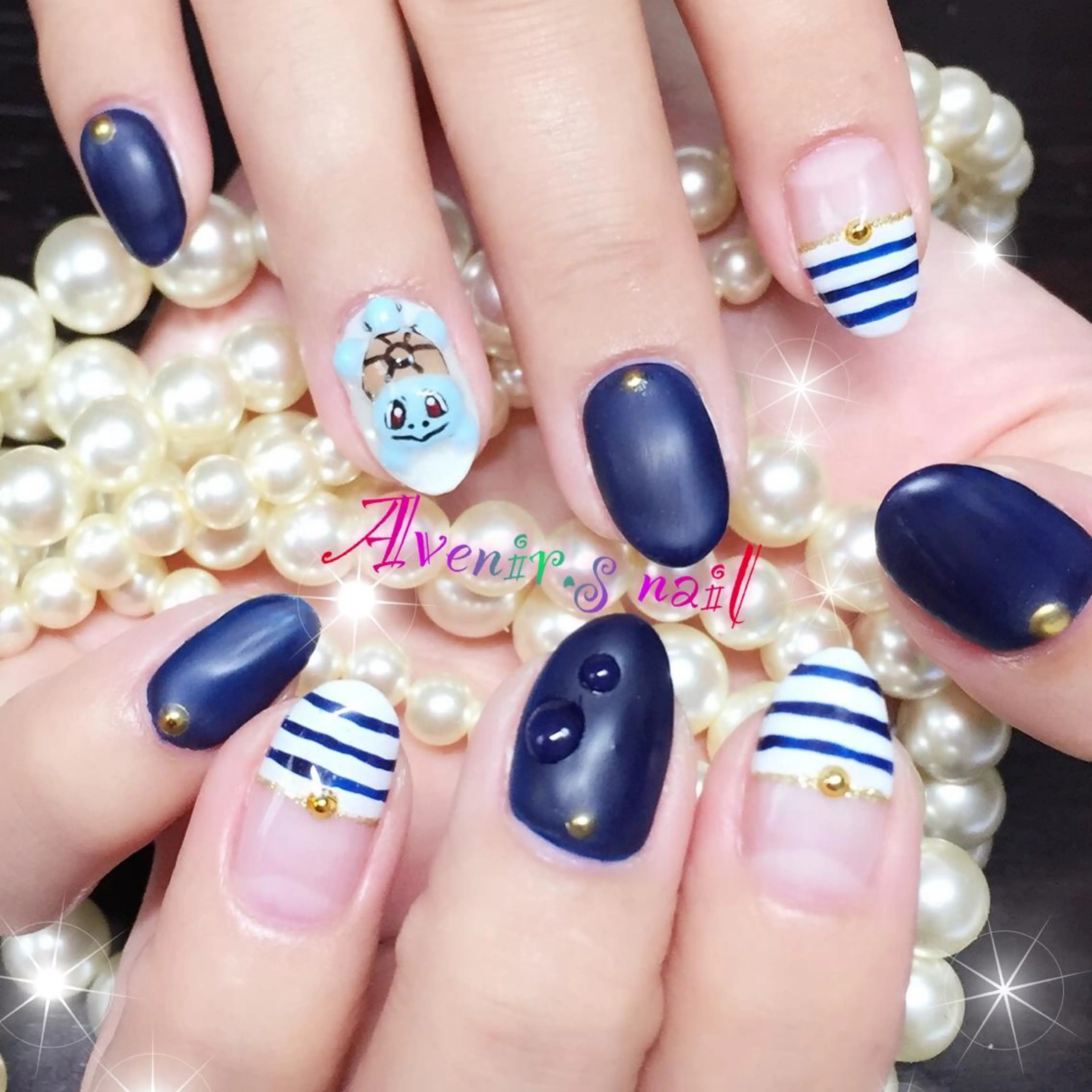 ネイル ボーダー Home Salon Avenir.のネイルデザイン