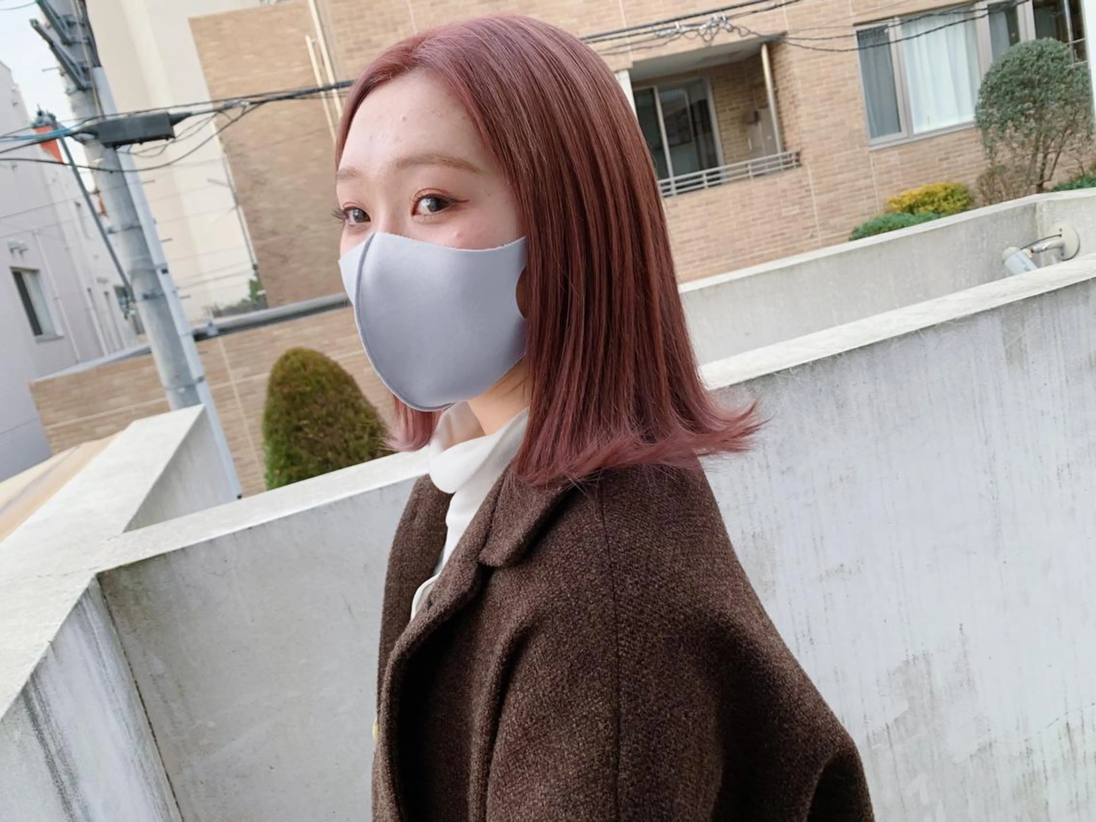 ミディアム カラー ヘアカラー トリートメント タカハシ ハヤトのヘアスタイル
