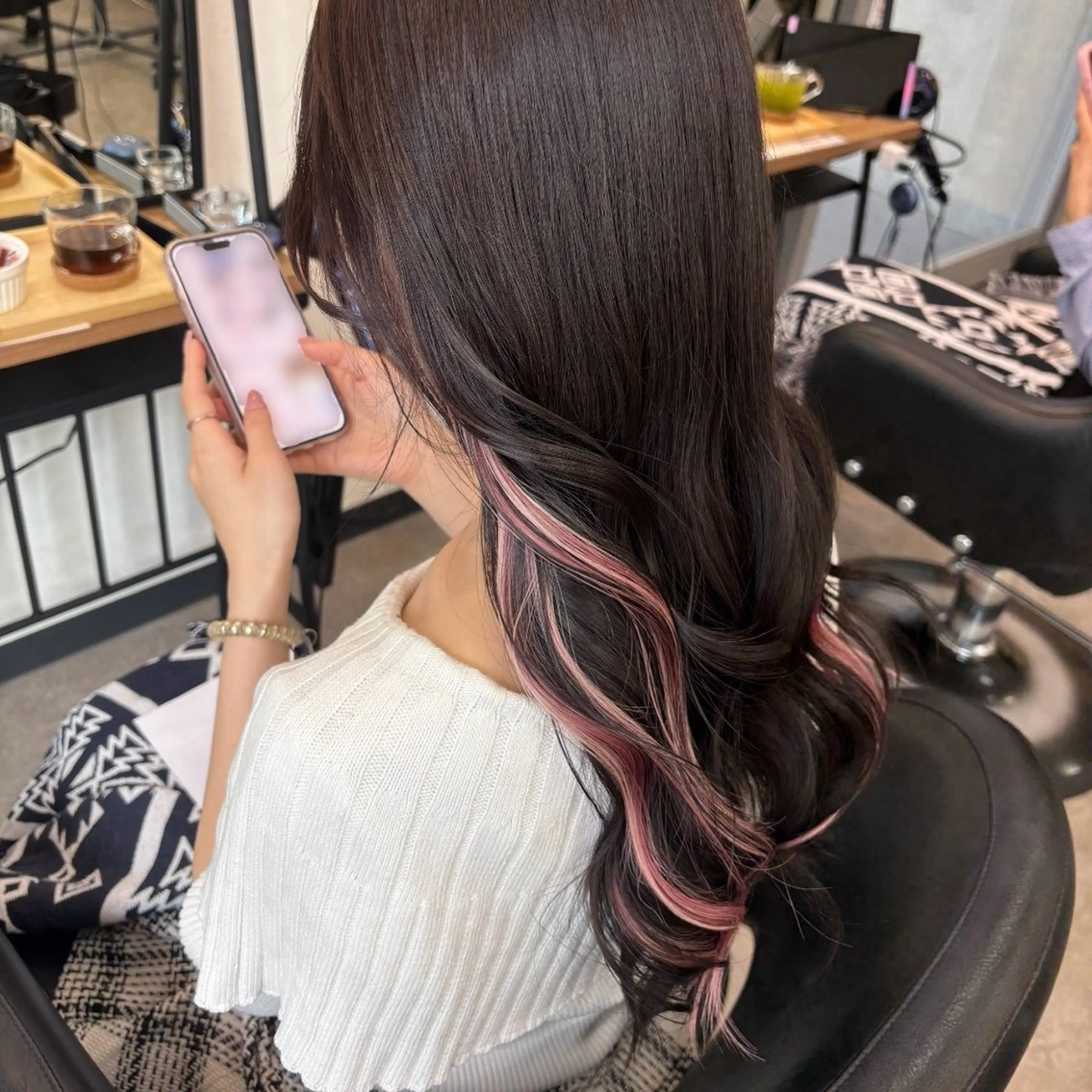 ロング カラー エクステ DEST ゆりかのヘアスタイル