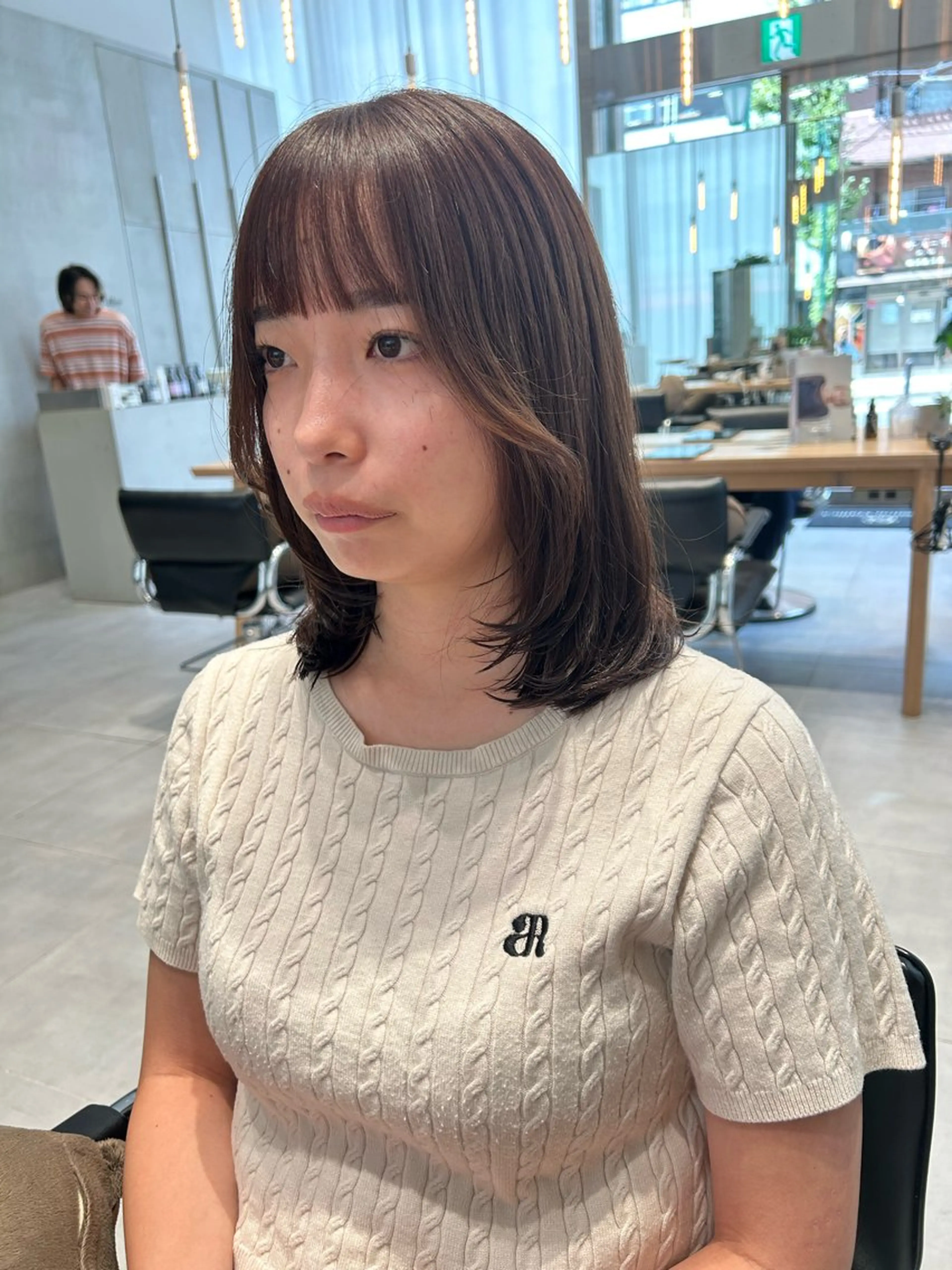 ミディアム レイヤーカット 風香🪼レイヤー /透明感カラーのヘアスタイル