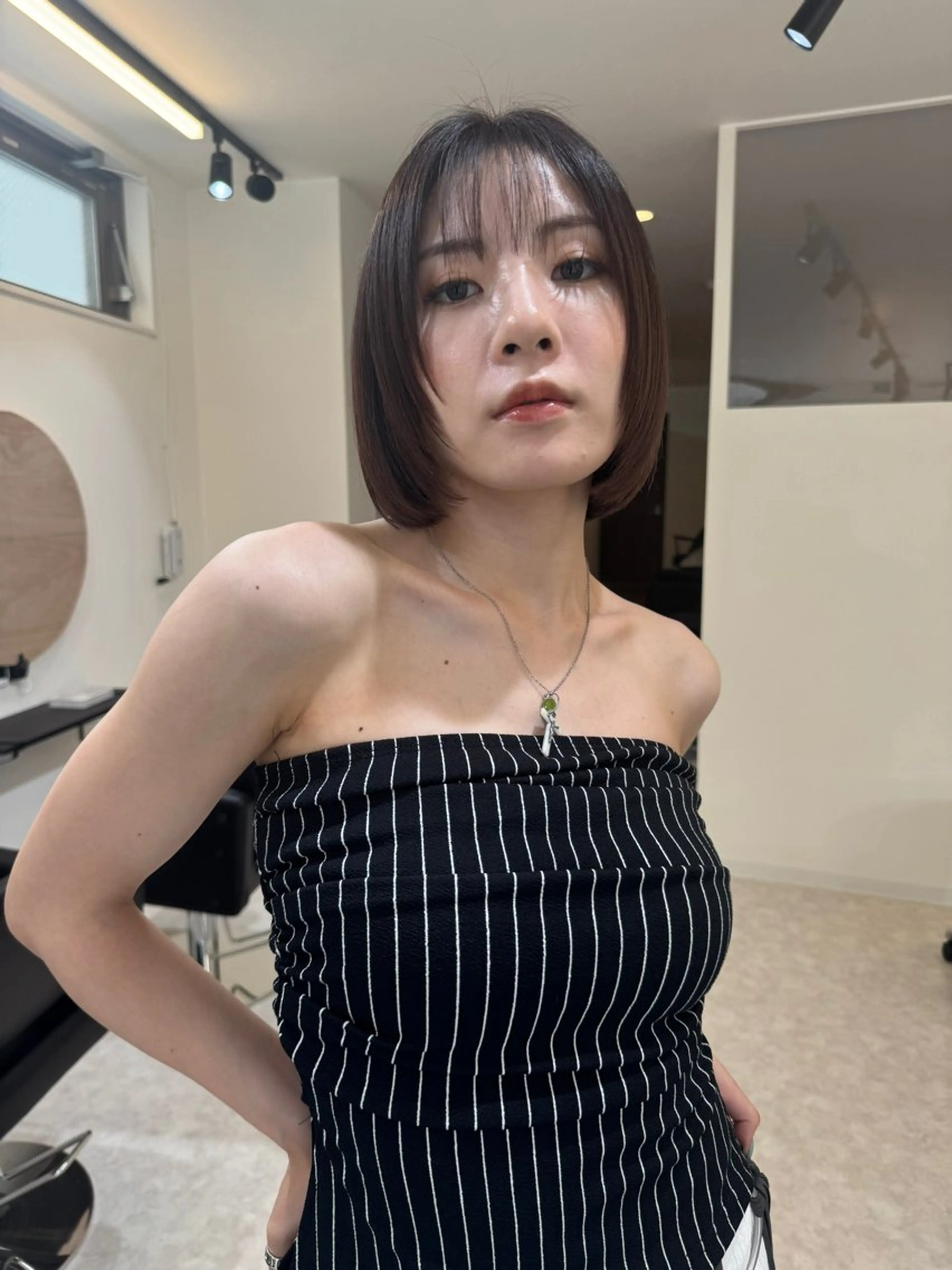 ショート ボブ レイヤーカット カット トリートメント Lino hair design 千葉店【リノヘアデザイン】所属・Lino CHIKARA✂︎のヘアスタイル