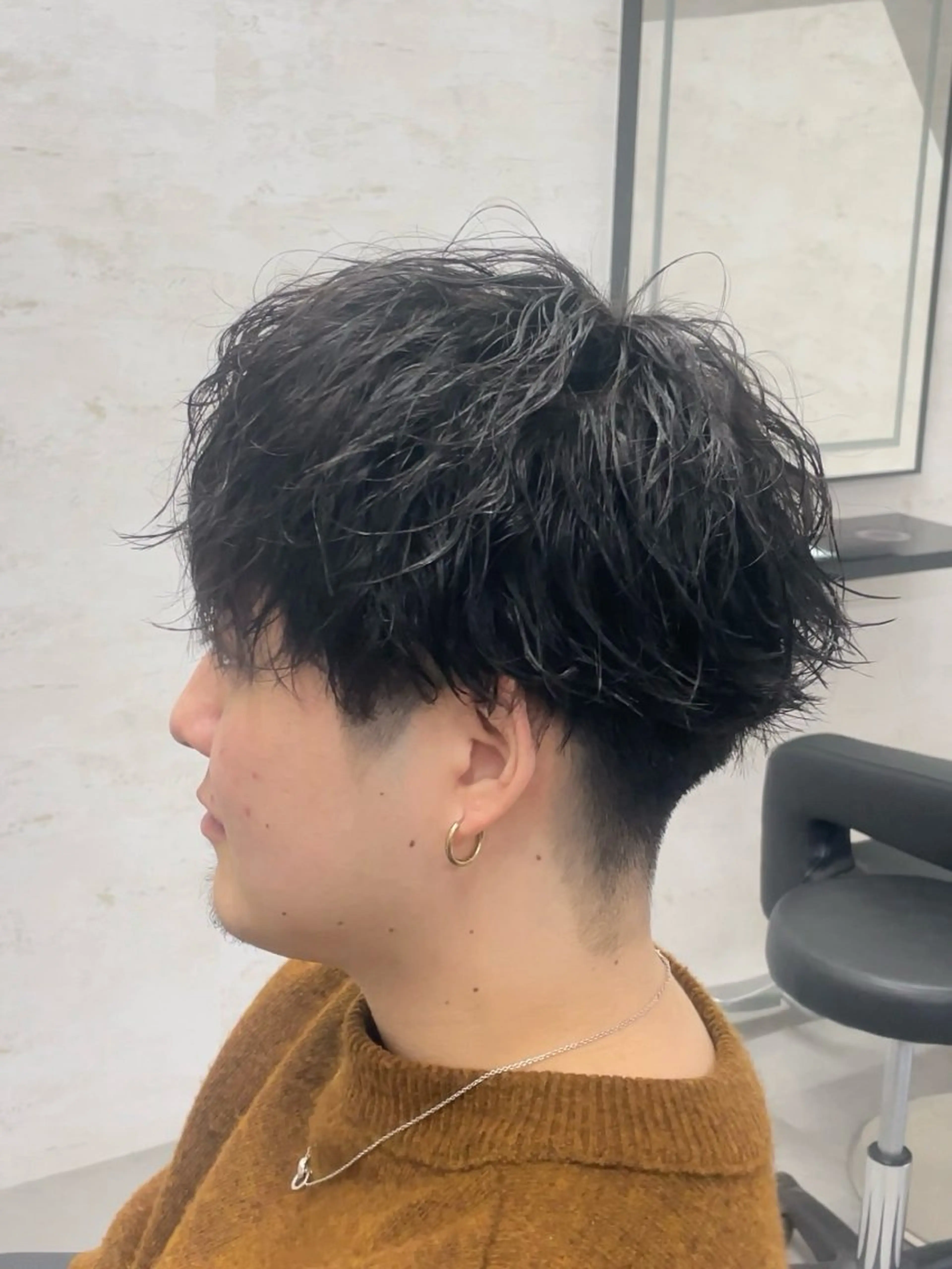 メンズ カット パーマ 遠藤 健登のヘアスタイル