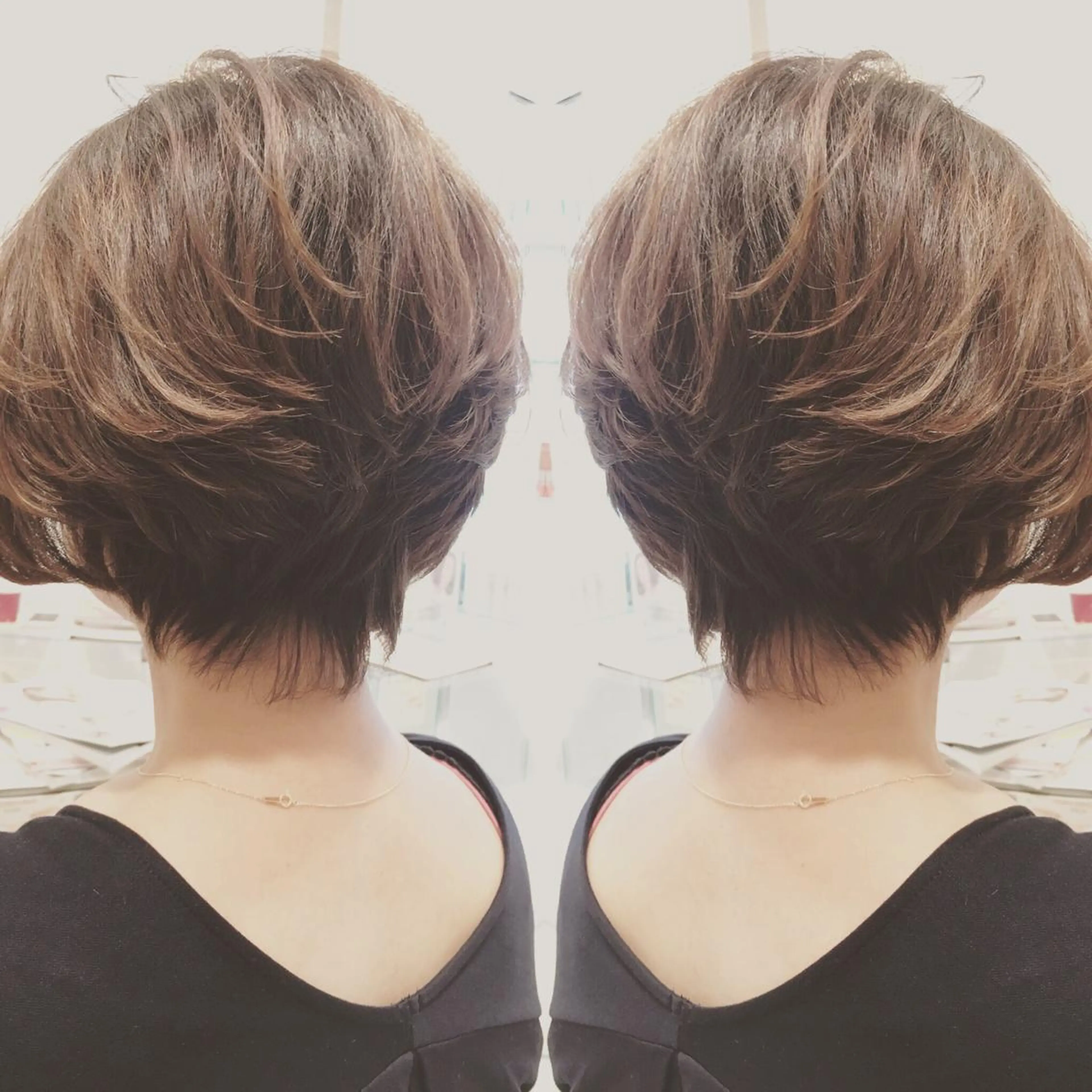 ショート カラー SHO担当髪質改善 東加古川アーティブのヘアスタイル