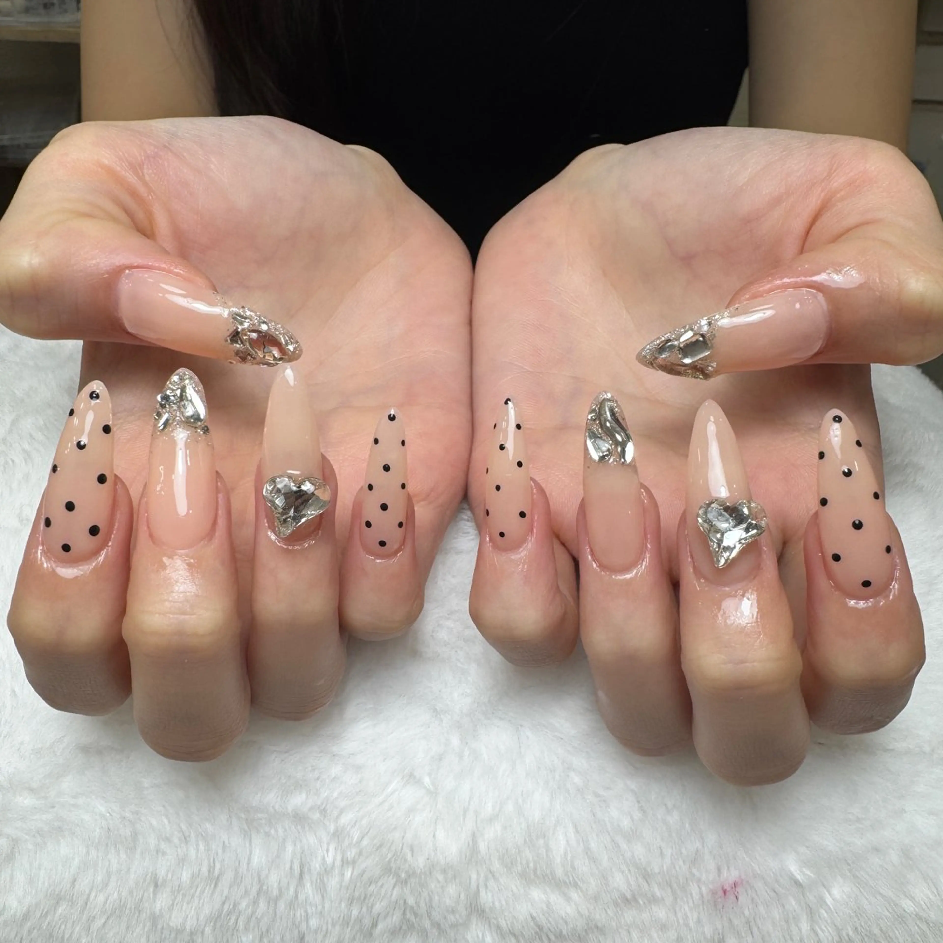 ネイル 長さ出し ジェルネイル オフィスネイル ワンカラーネイル パラジェル ハンドネイル Michi_Nails_Salon所属・Michi Nail Staffのネイルデザイン