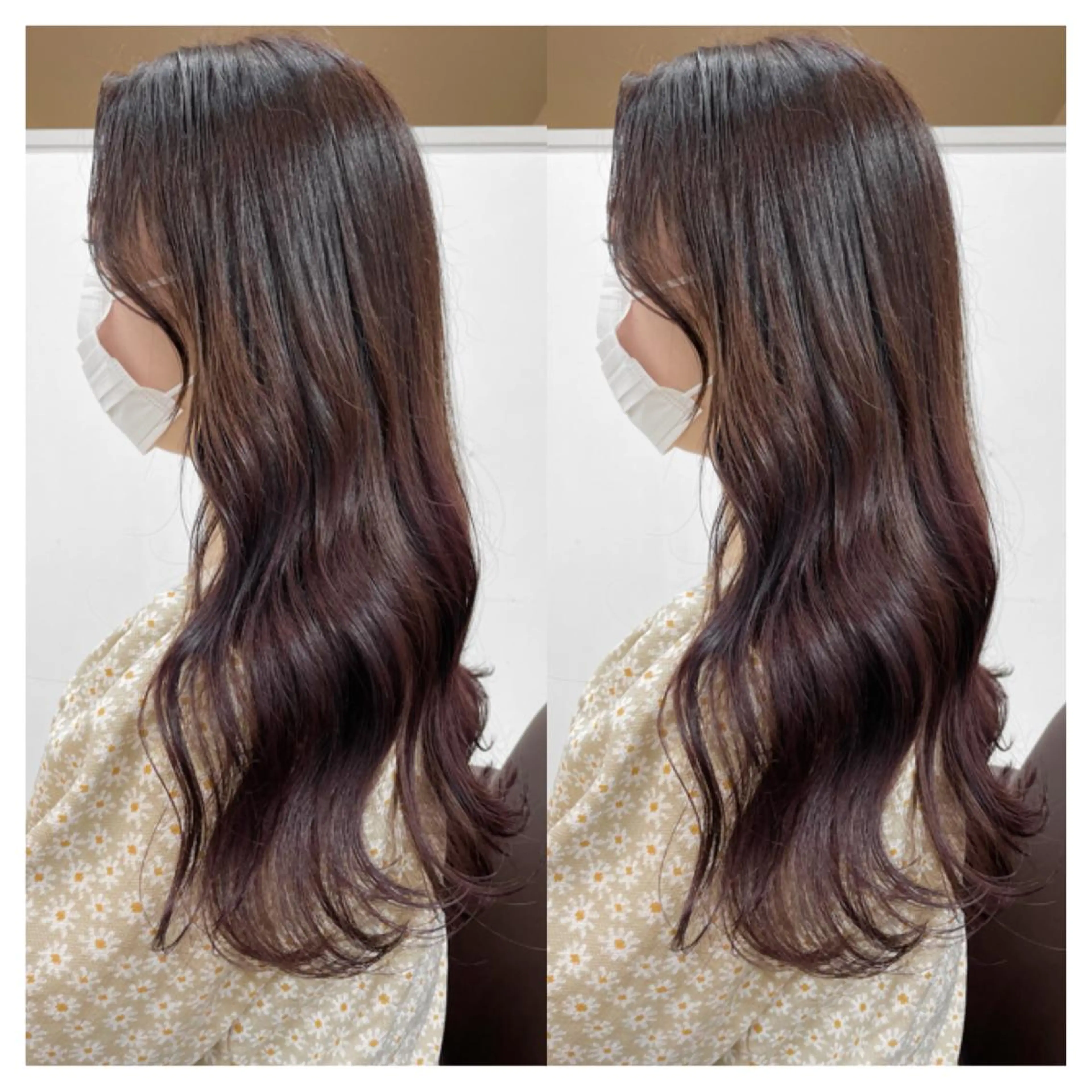 ロング カラー ヘアカラー トリートメント 村山 茉衣のヘアスタイル