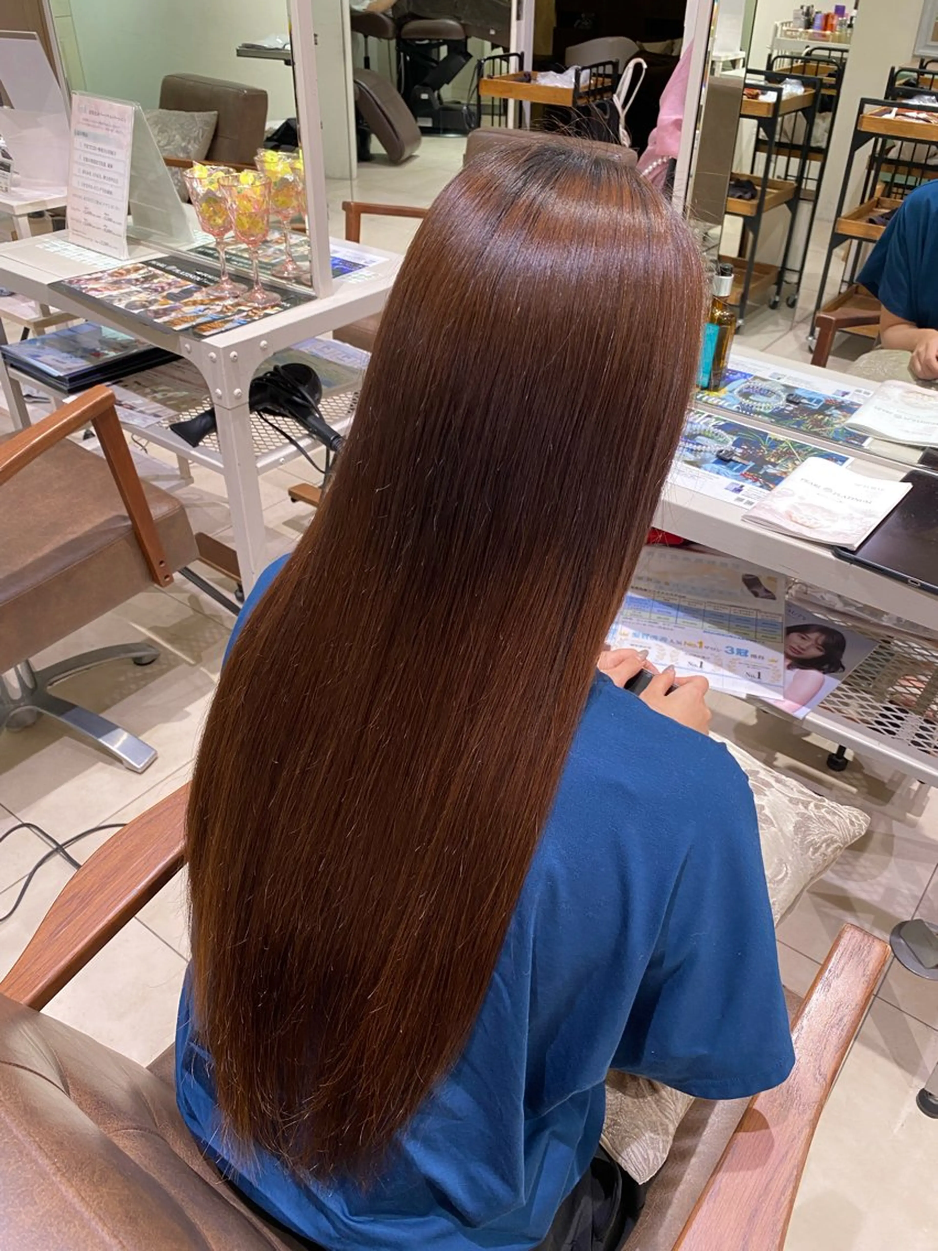 ロング トリートメント 暖色カラー🍒ヘア セット🎀✨Ainaのヘアスタイル