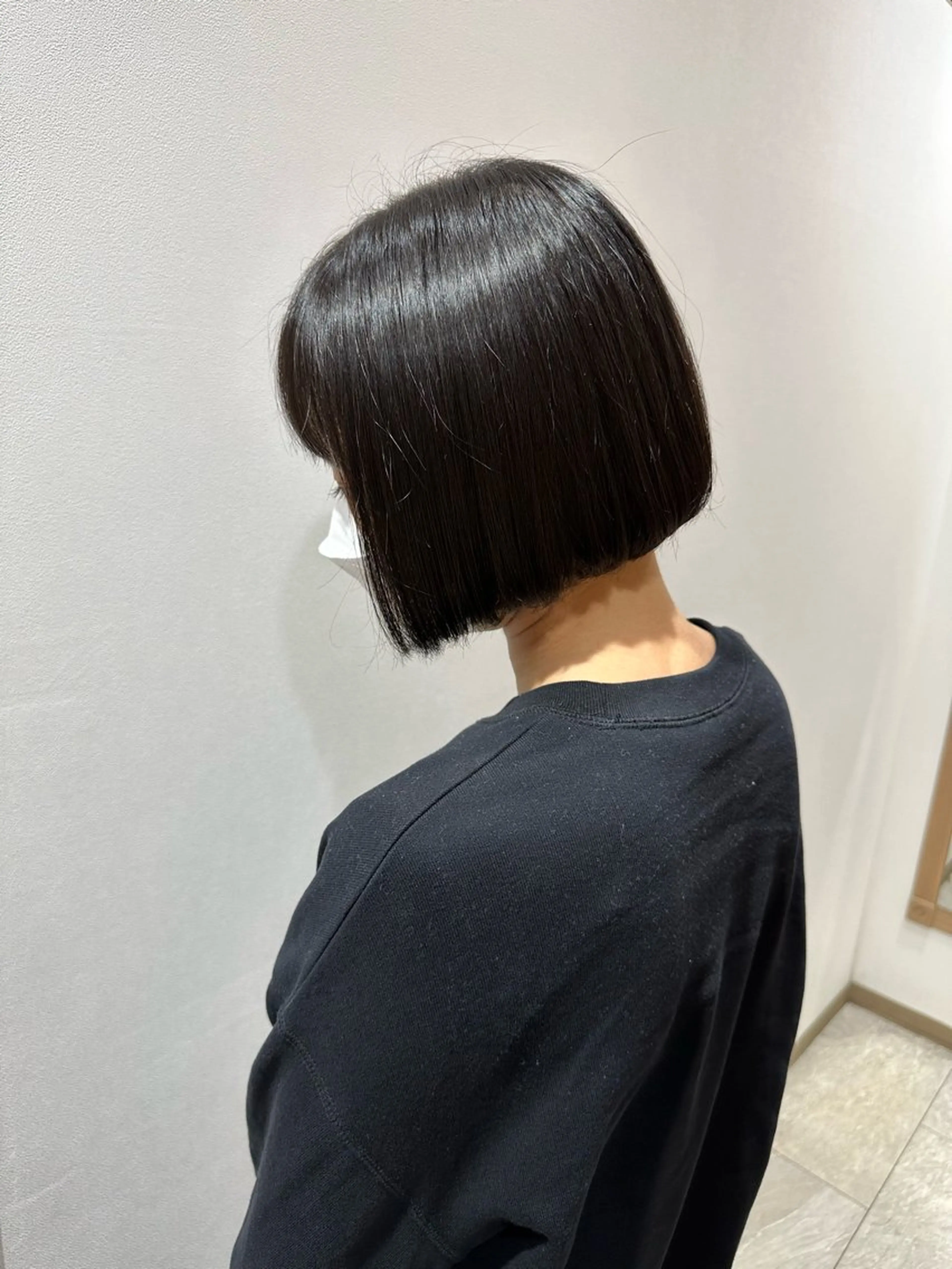 ミディアム ボブ 川﨑和希 🥀縮毛矯正🥀のヘアスタイル