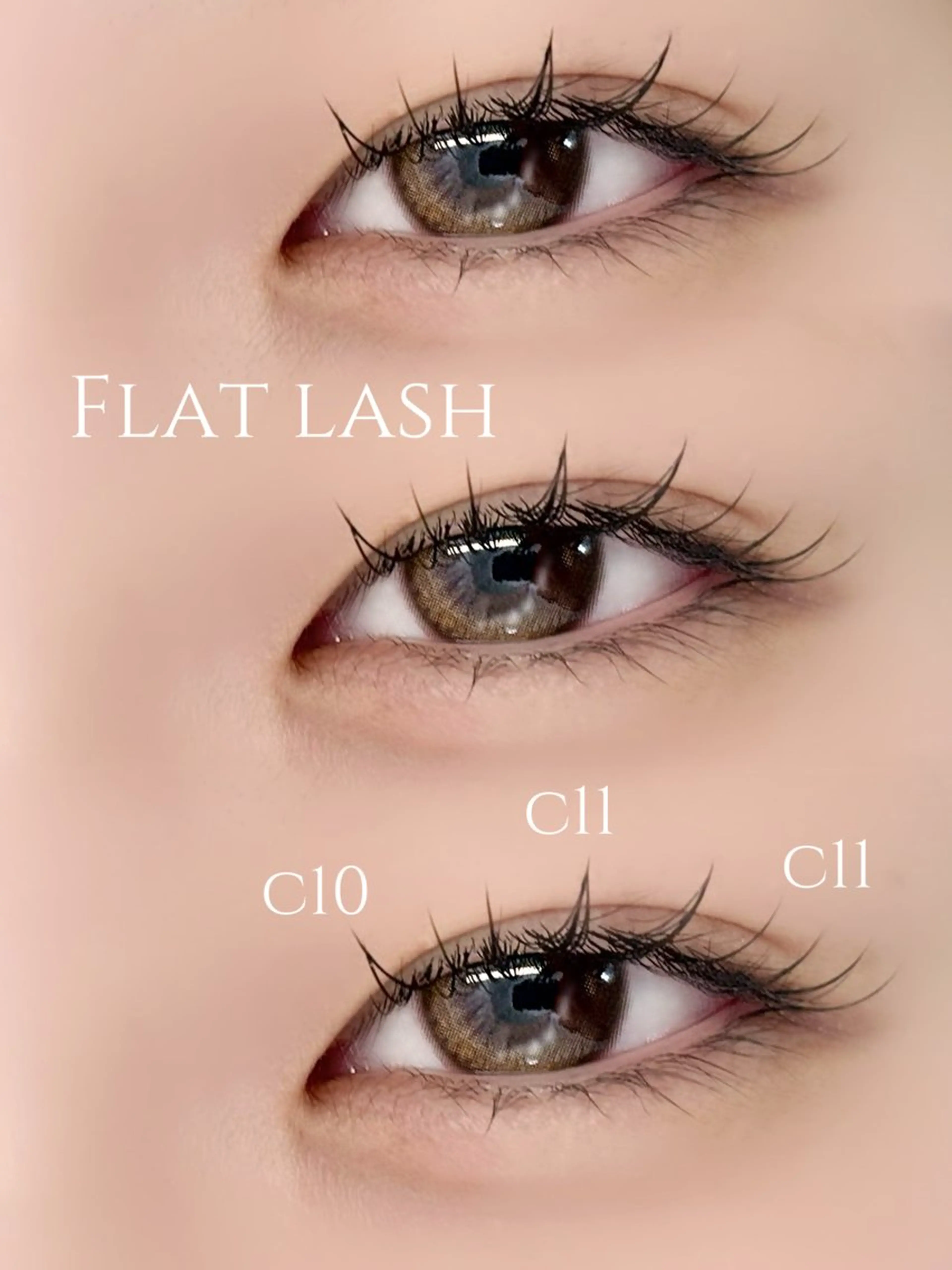 マツエク・マツパ 束感まつ毛 フラットラッシュ 韓国風マツエク マツエク beauty salon ému所属・山﨑 優衣のマツエク・マツパデザイン