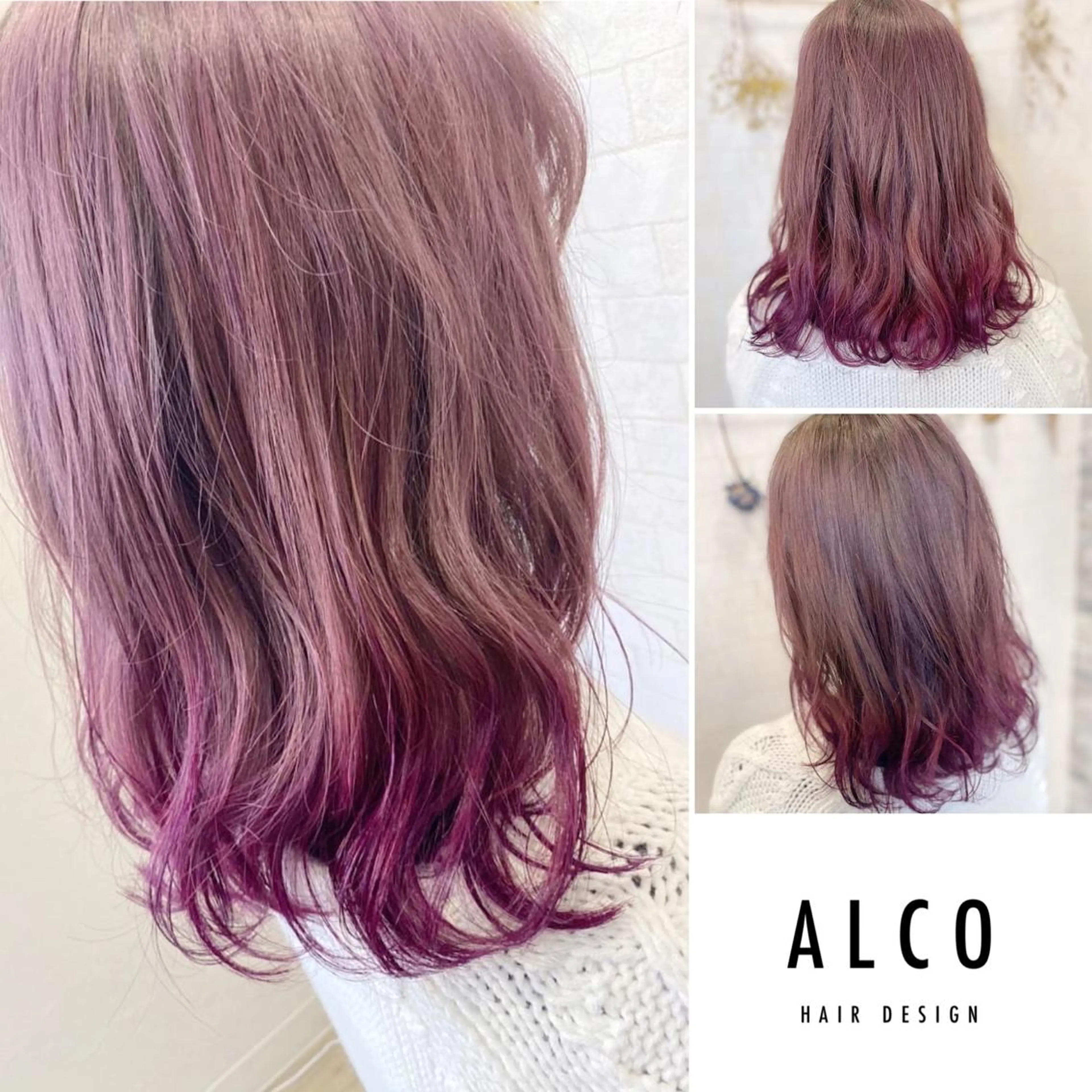 ミディアム カラー カット ヘアカラー トリートメント ワタイショウタ 髪質改善✨アイブロウのヘアスタイル