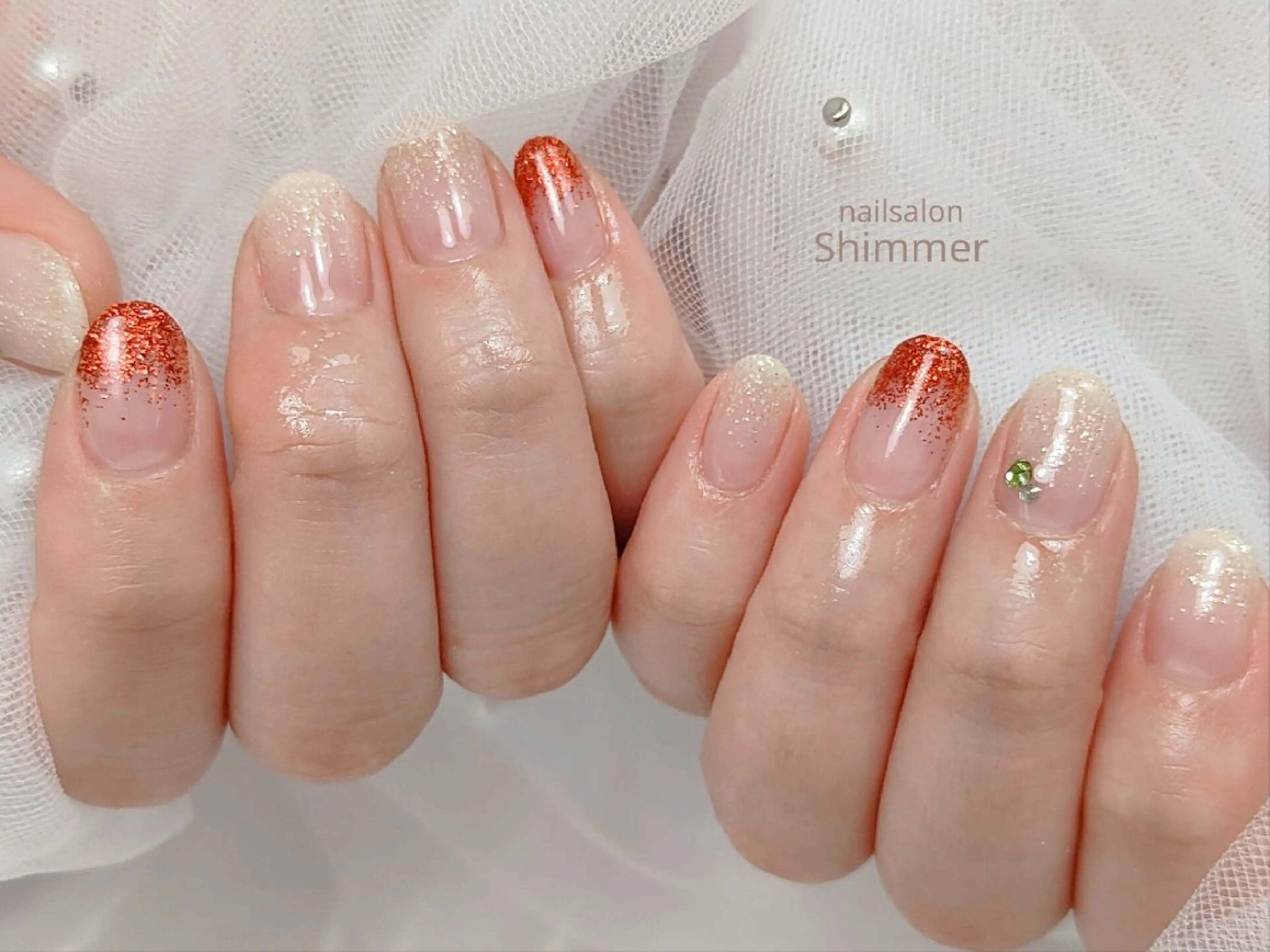 ネイル 冬ネイル クリスマス Shimmer Asakoのネイルデザイン