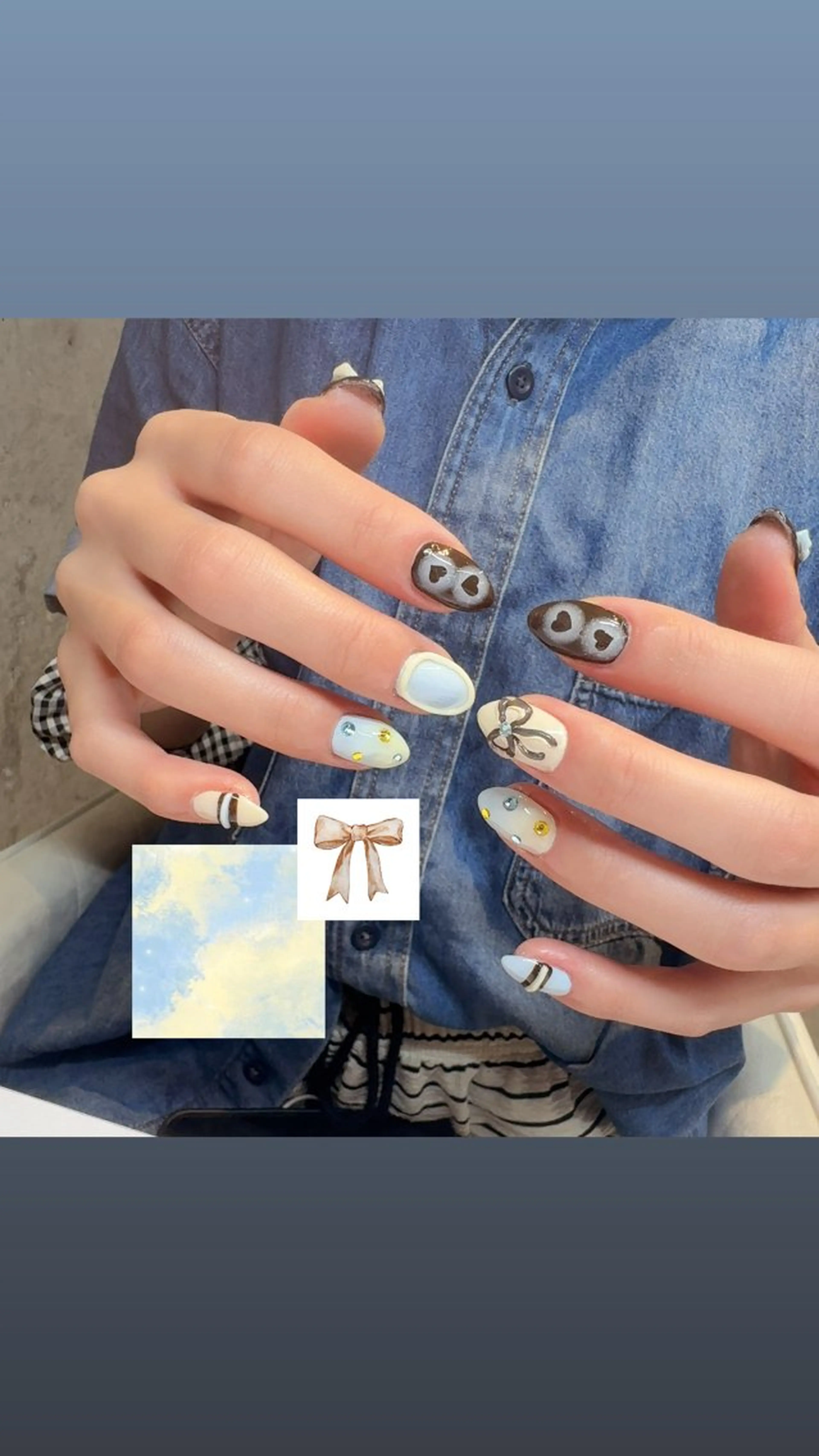 ネイル ハンドネイル ☁️BLITZ 🎀笠原雪音🎀のネイルデザイン
