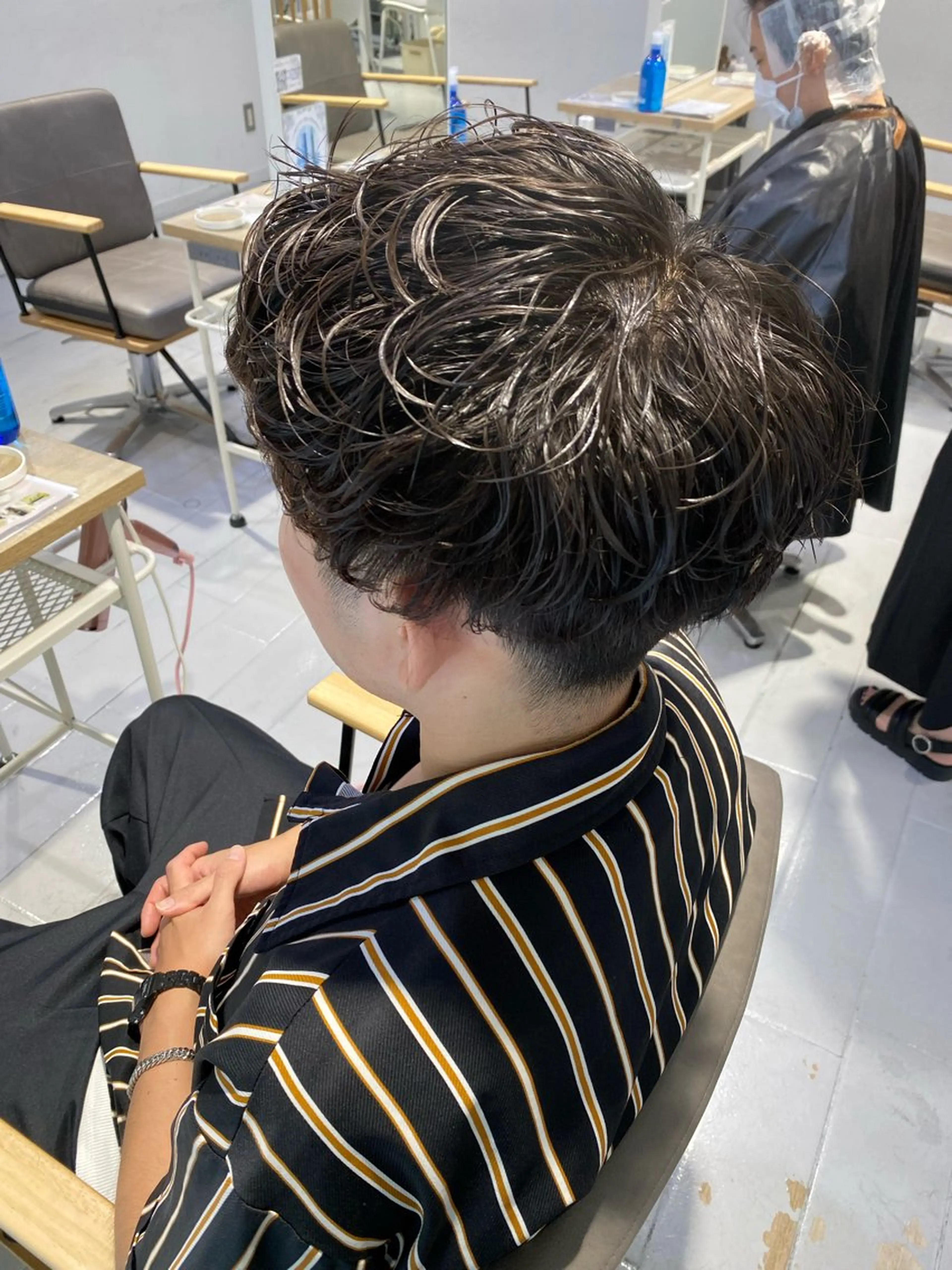 ショート パーマ メンズ カット パーマ 🇰🇷韓国風カット 🇰🇷　鈴木海斗のヘアスタイル