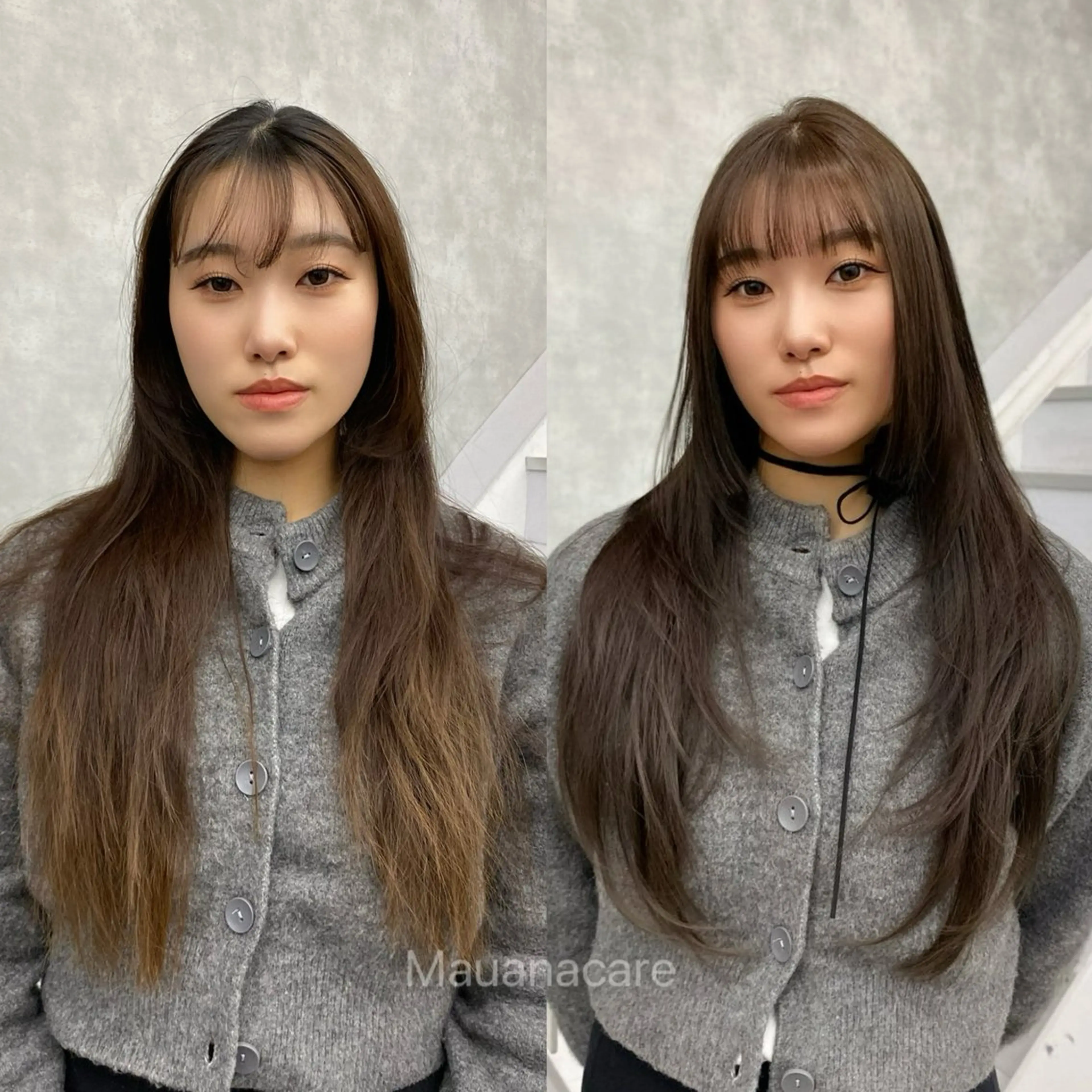 ロング カラー 韓国風ヘア レイヤーカット レイヤー/艶カラー /韓国ヘア/高松のヘアスタイル