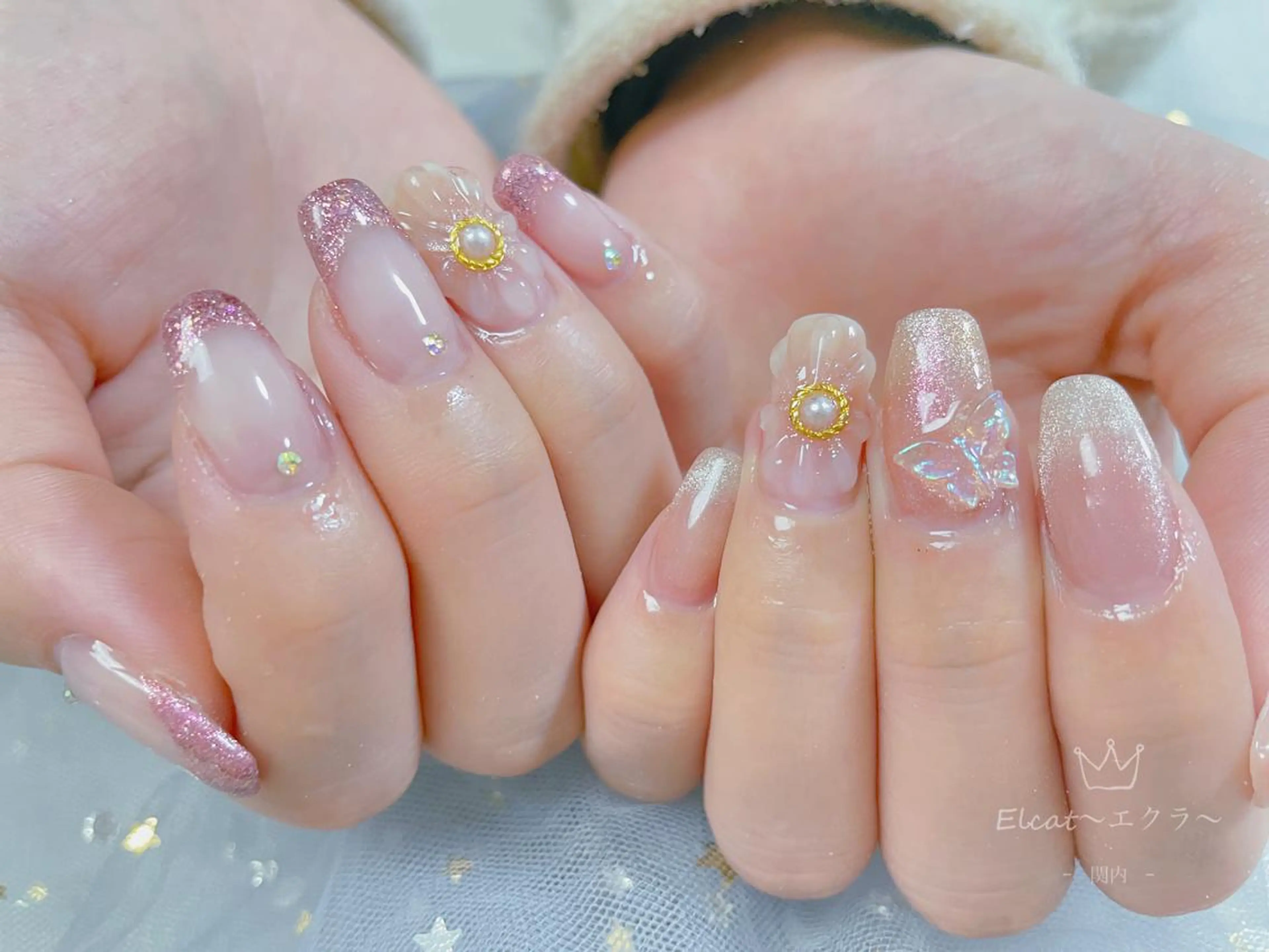ネイル ハンドネイル ネイルサロンエクラ 🫧Shizukaのネイルデザイン
