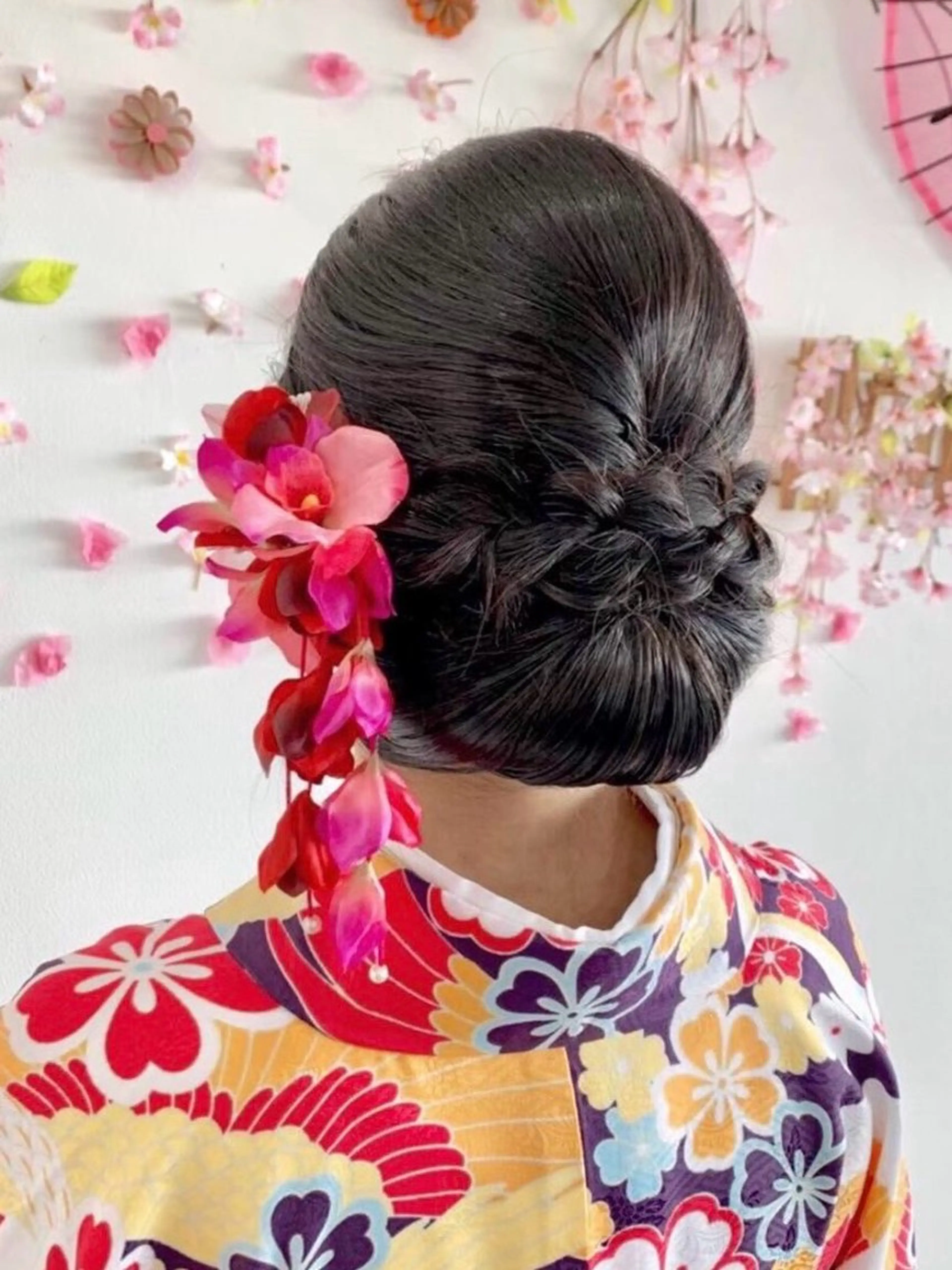 ロング ヘアアレンジ ヘアセット 大賀 祐未のヘアスタイル