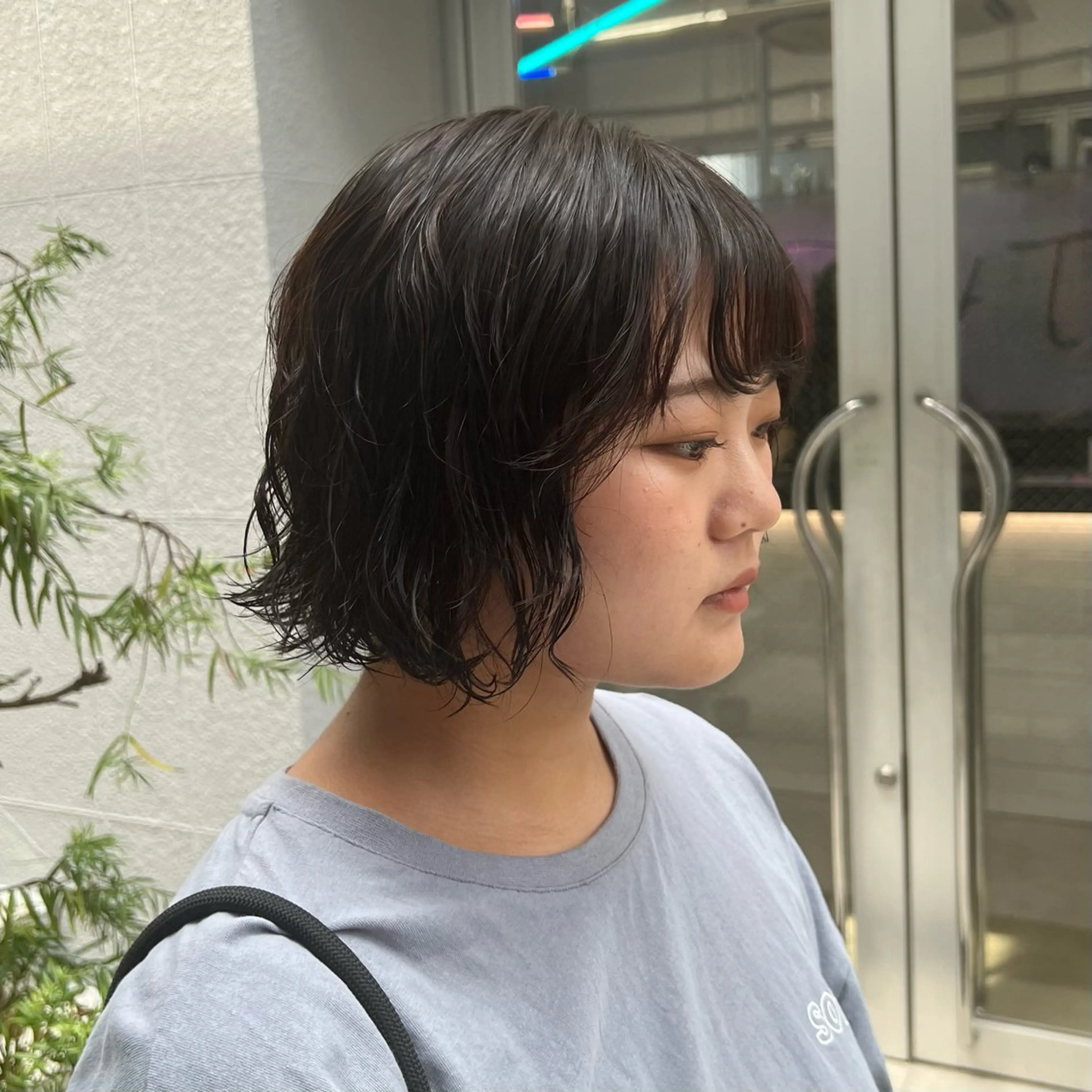 ミディアム パーマ ☪ ‎ハイトーン信者 ☪️yumeka✨️のヘアスタイル