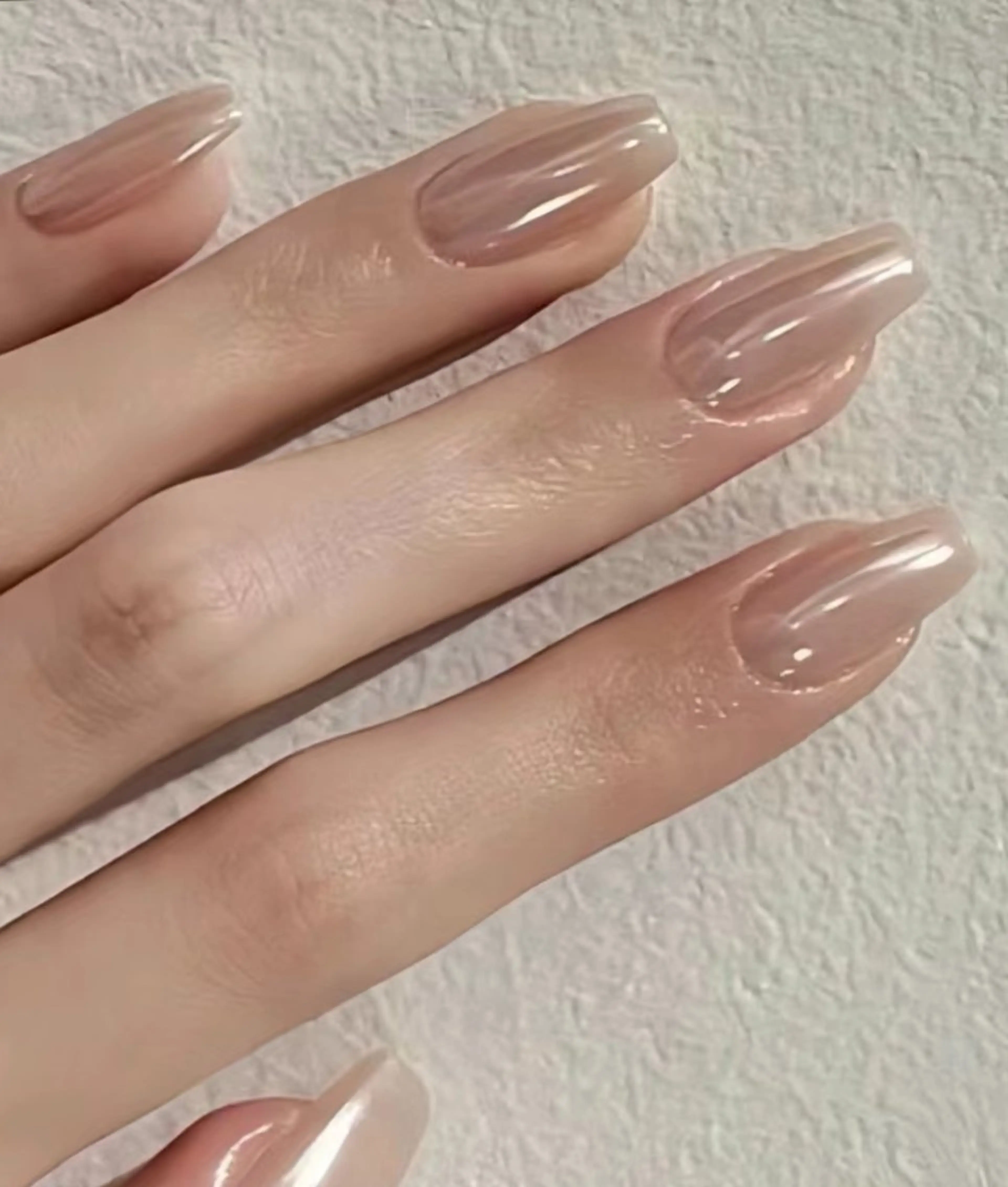 ネイル オーロラネイル ネイリストゆか💅 長さだし、深爪矯正のネイルデザイン